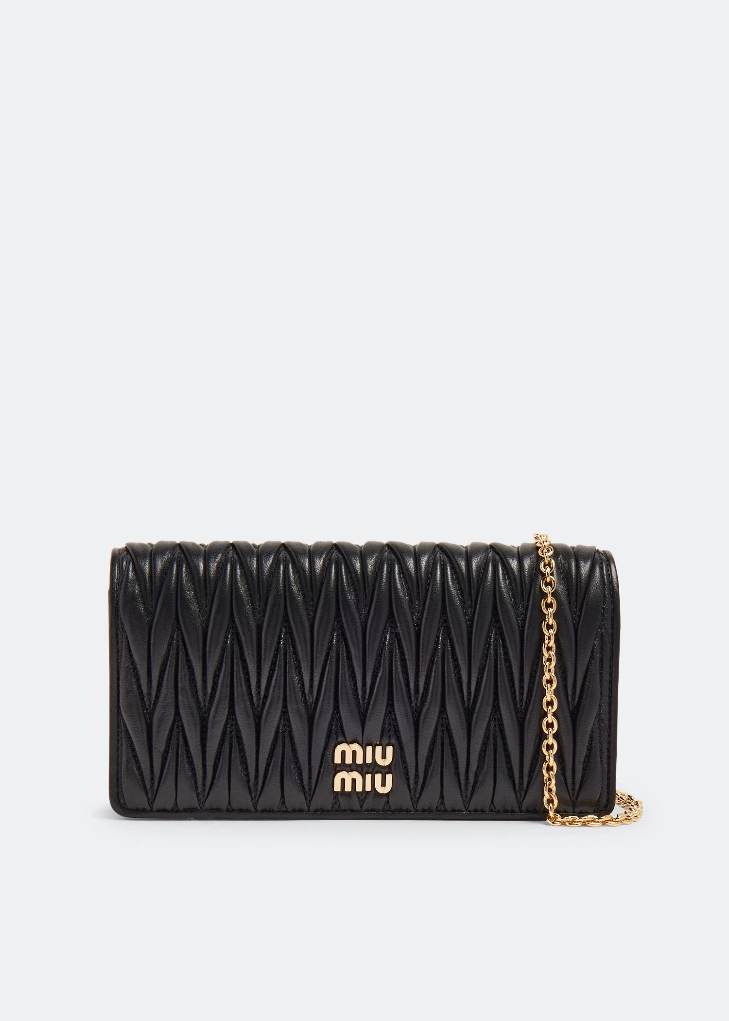 Miu Miu o1B3y1r0526 Size: OS / Matelassé Leather Smartphone Bag Size ONE SIZE - 1 Thumbnail