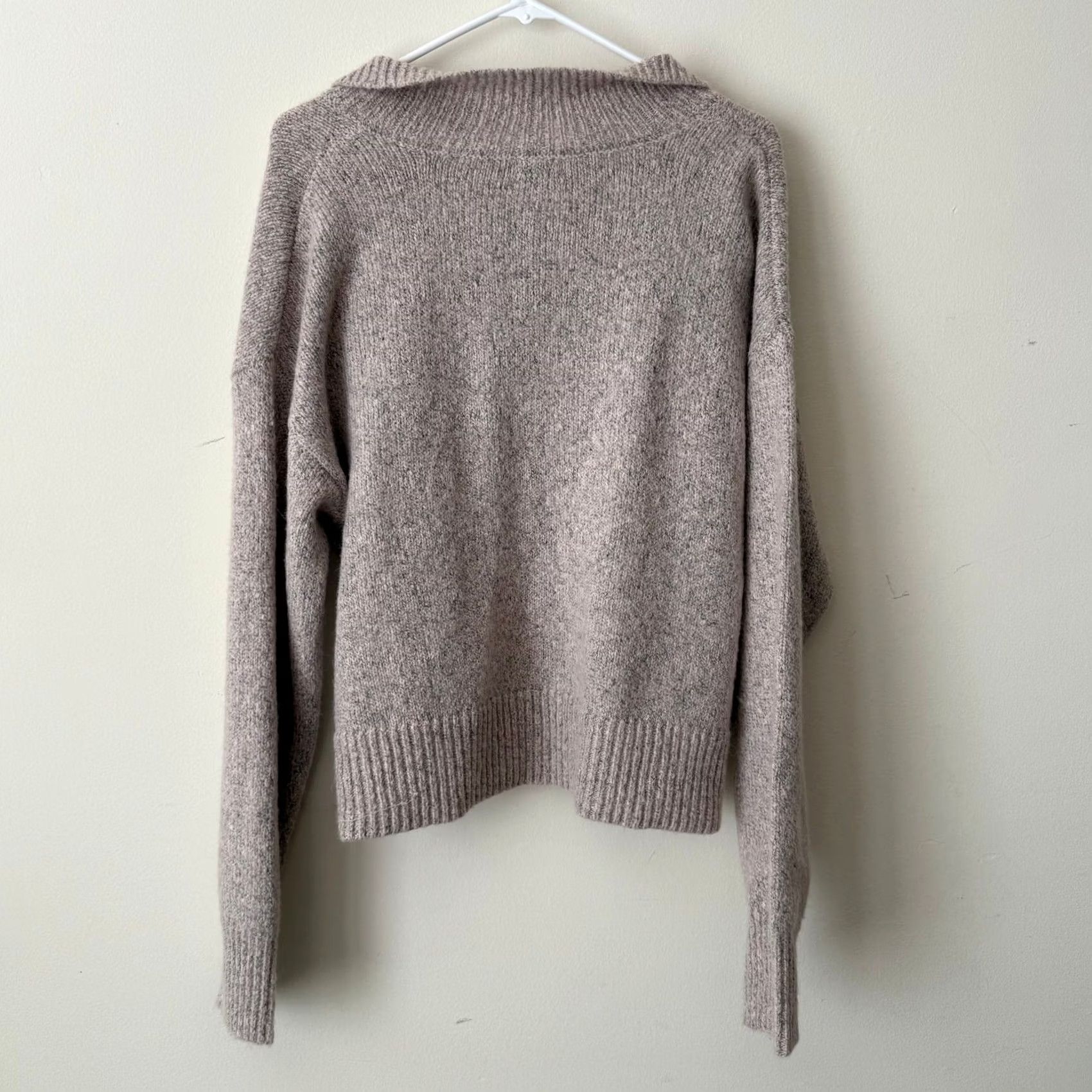 Vintage Francesca's Mi Ami Marled Knit Hannah Snap Button Collar Pullover Sweater XL Pink Womens Size XL / US 12-14 / IT 48-50 - 4 Thumbnail