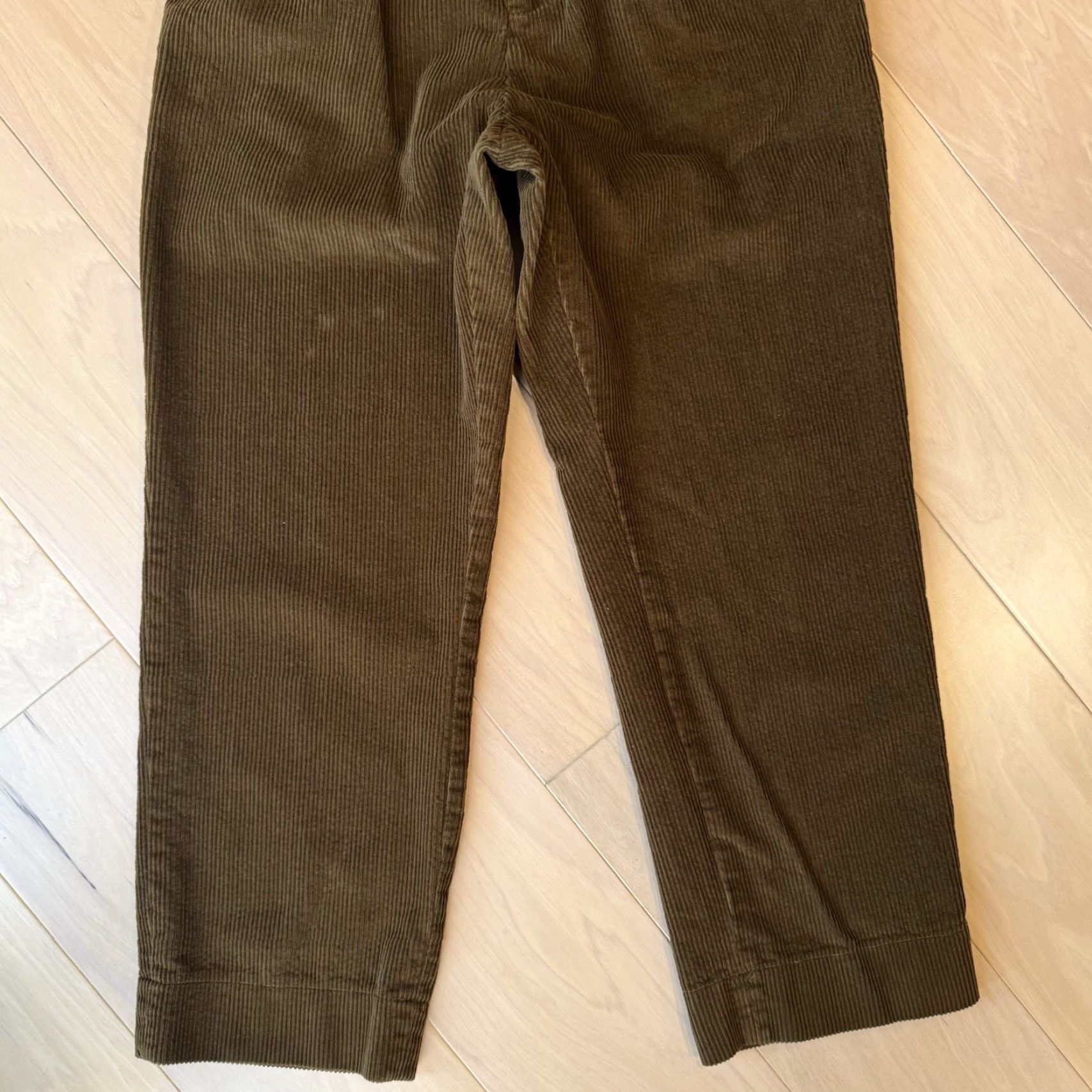 Vintage Non Stock MFG Corduroy Pants 31 Brown Casual Pants Men Regular 31x28 Cotton Front Flat 5-Pocket Denim Style 90s Hipster Vintage: No Size US 31 - 4 Thumbnail