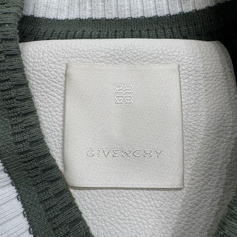 Givenchy Givenchy Size58 Wool Blend Leather Baseball Jacket Size US M / EU 48-50 / 2 - 2 Thumbnail
