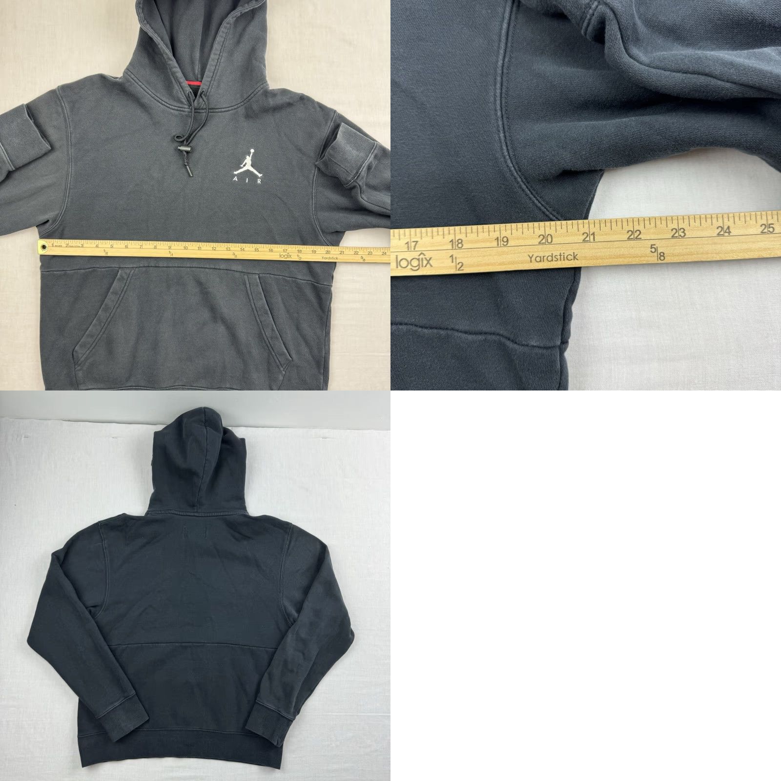 Jordan Brand Vintage Nike Air Jordan Hoodie Adult Small Black Sweatshirt Y2K Pullover Logo Size US S / EU 44-46 / 1 - 8 Thumbnail