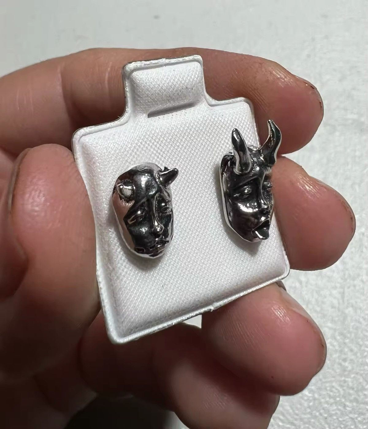 Vintage Retro Demon Baby Mask Earing Size ONE SIZE - 5 Thumbnail