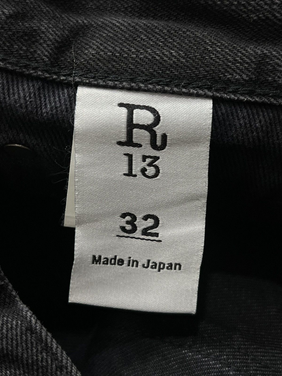 R13 R13 LOW SELVEDGE Black Denim Pants Size US 32 / EU 48 - 3 Thumbnail
