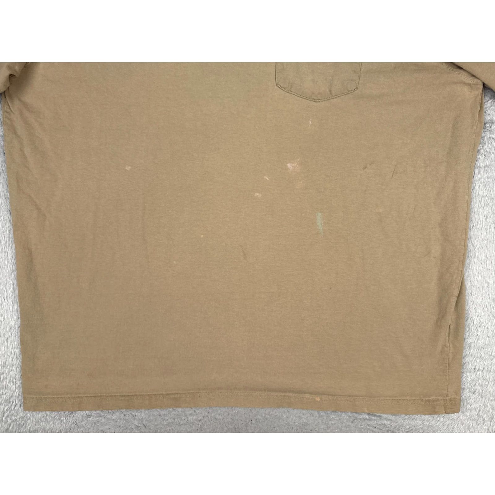 Carhartt Carhartt Shirt Mens 2XL Beige Crew Neck Short Sleeve Pocket Cotton Workwear K87 Size US XXL / EU 58 / 5 - 5 Thumbnail
