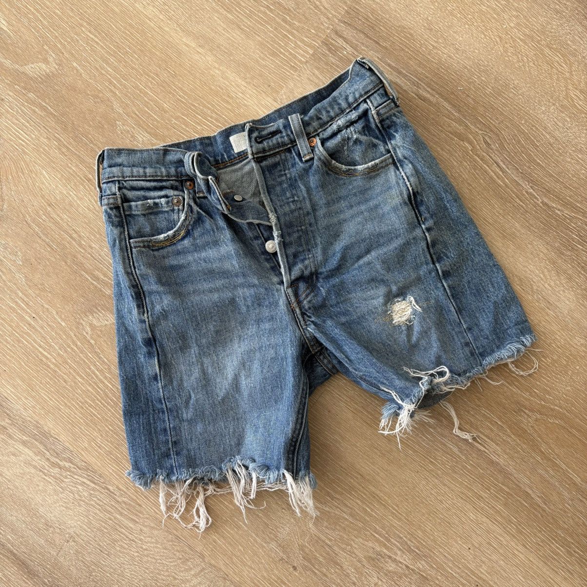 Levi's Levis Cut Off Shorts Size 25" / US 0 / IT 36 - 1 Thumbnail