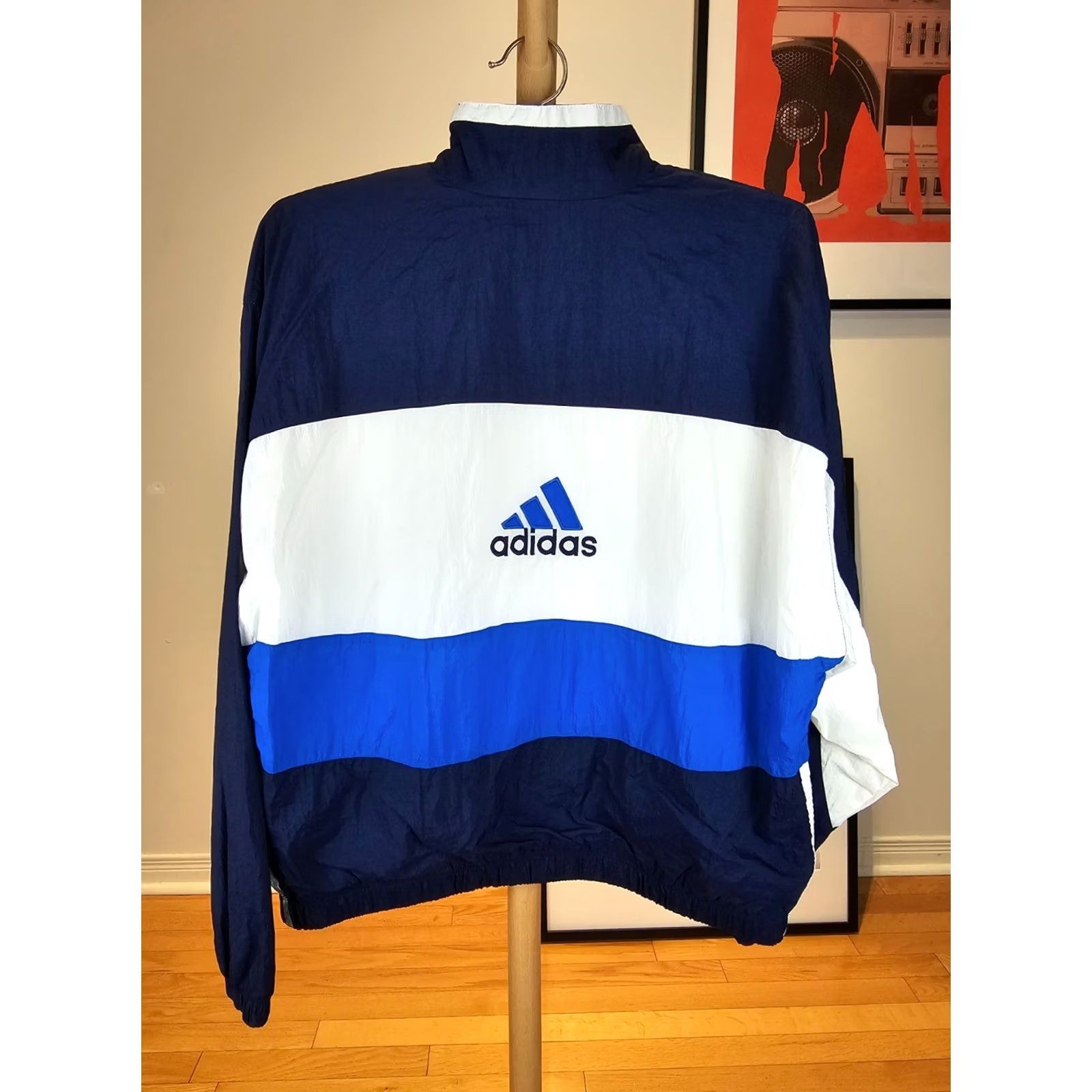 Adidas VINTAGE adidas WINDBREAKERS NYLON TRACK TOP JACKET XL?L? Size US L / EU 52-54 / 3 - 7 Thumbnail