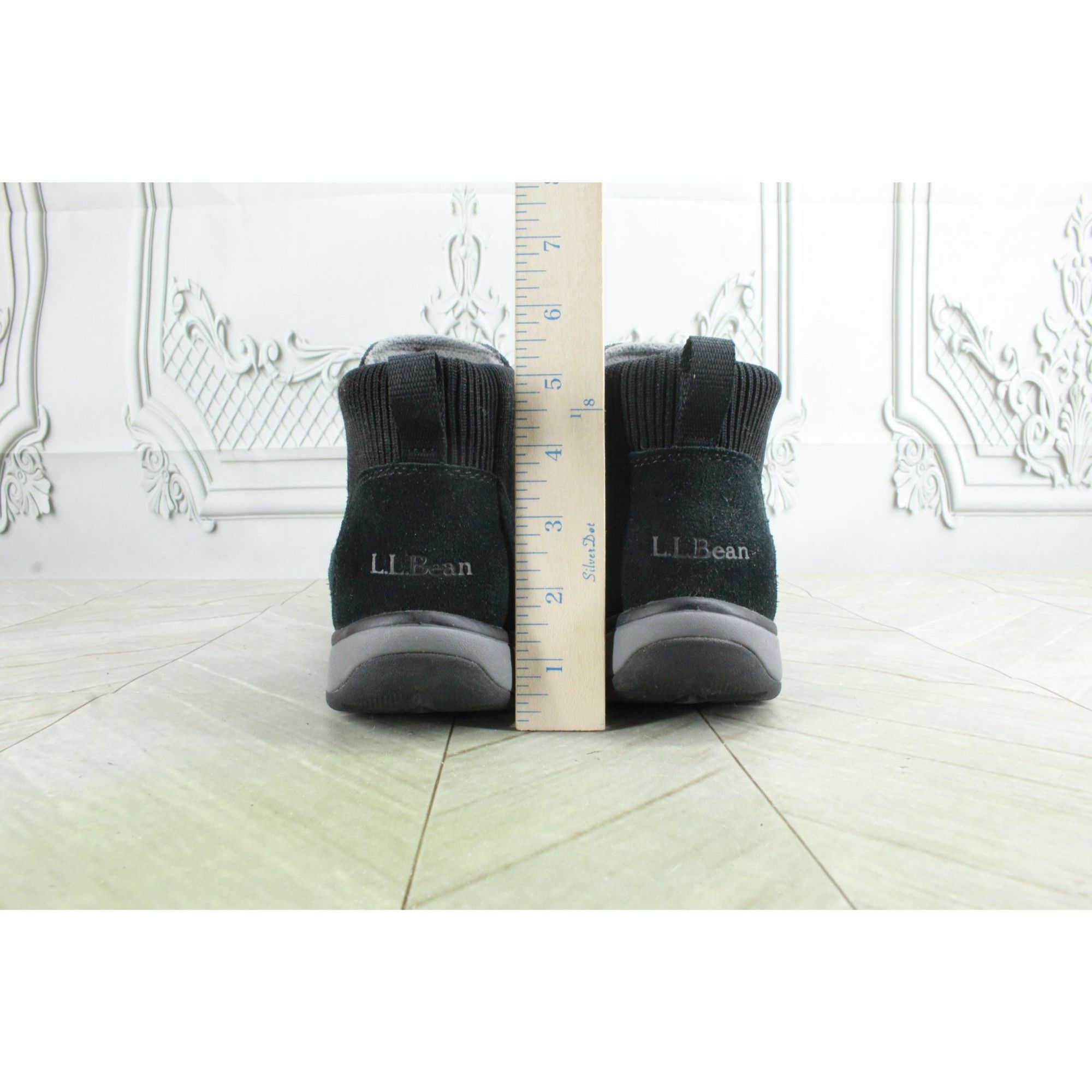 L.L. Bean LL Bean Black Suede Pull On Waterproof Insulated Ankle Boots Size US 7.5 / IT 37.5 - 6 Thumbnail
