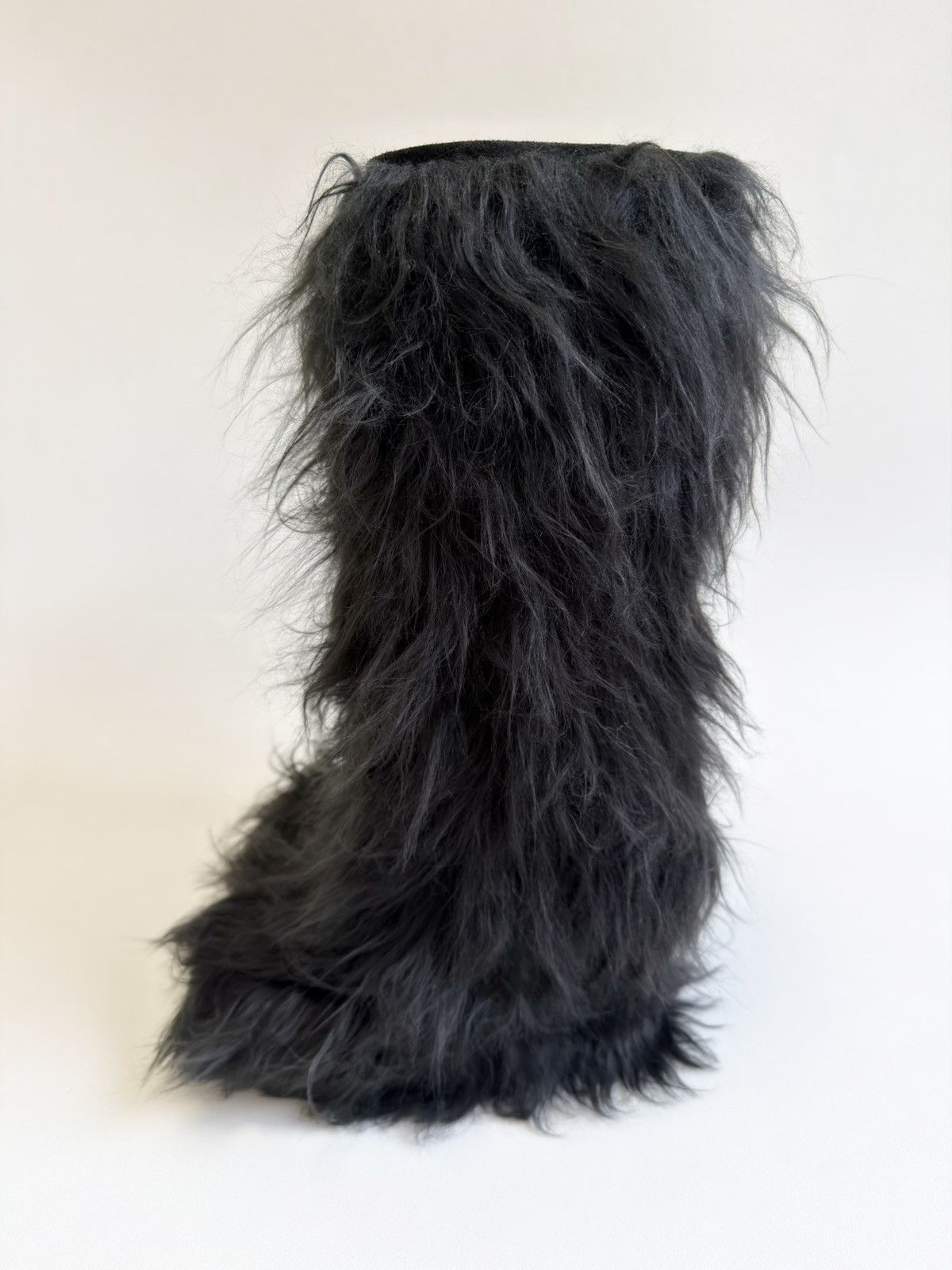 Miu Miu Eco Mongolian Faux Fur Tall Boots Size US 6.5 / IT 36.5 - 1 Thumbnail