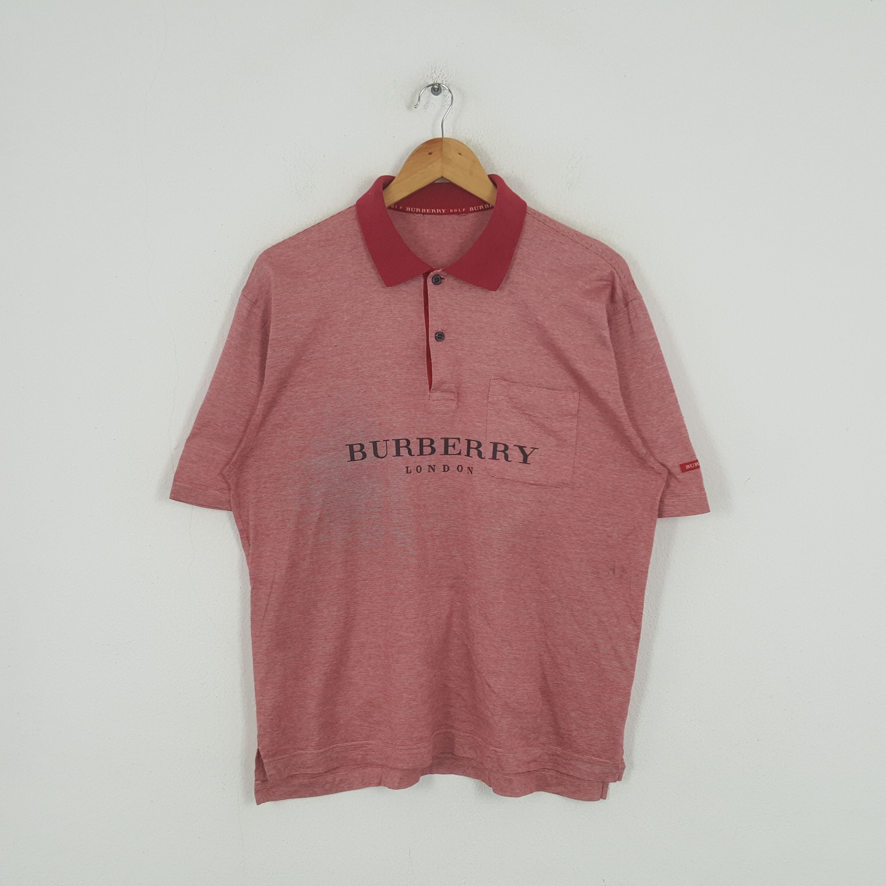 Burberry × Vintage Vintage Burberry London Designer Brand Polos Size US L / EU 52-54 / 3 - 1 Thumbnail