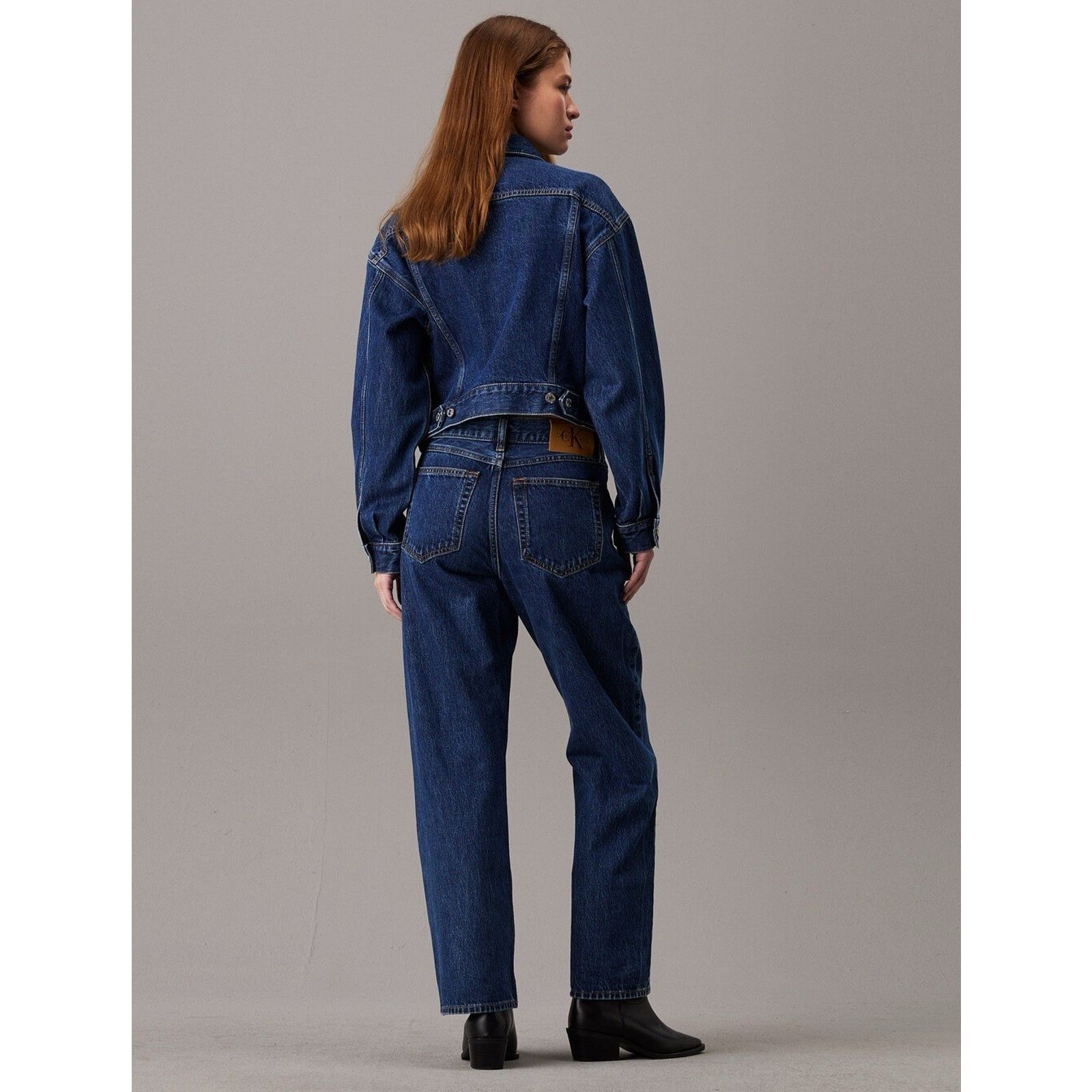 Calvin Klein NWT Calvin Klein Women Signature 90s Straight Jeans W25 Blue Size 25" / US 0 / IT 36 - 7 Thumbnail