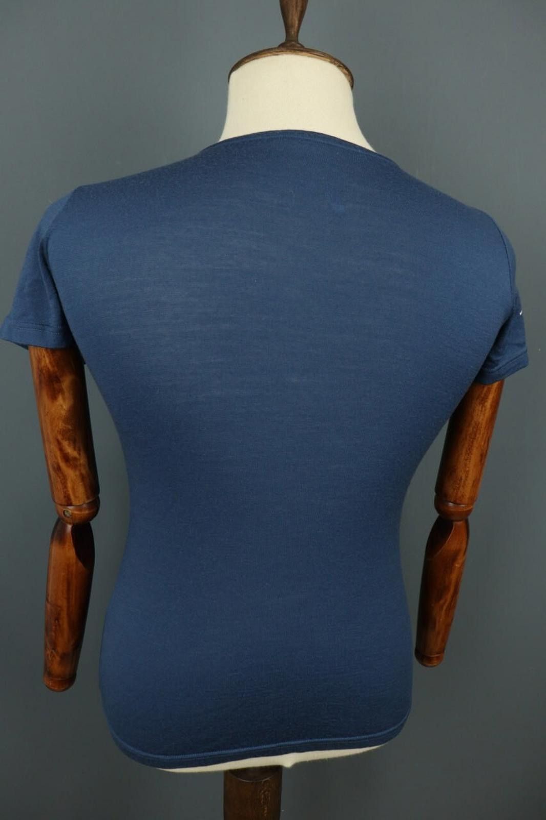 ORTOVOX Ortovox Blue Big Logo Wool Short Sleeve T-Shirt Size M Size US M / EU 48-50 / 2 - 11 Thumbnail