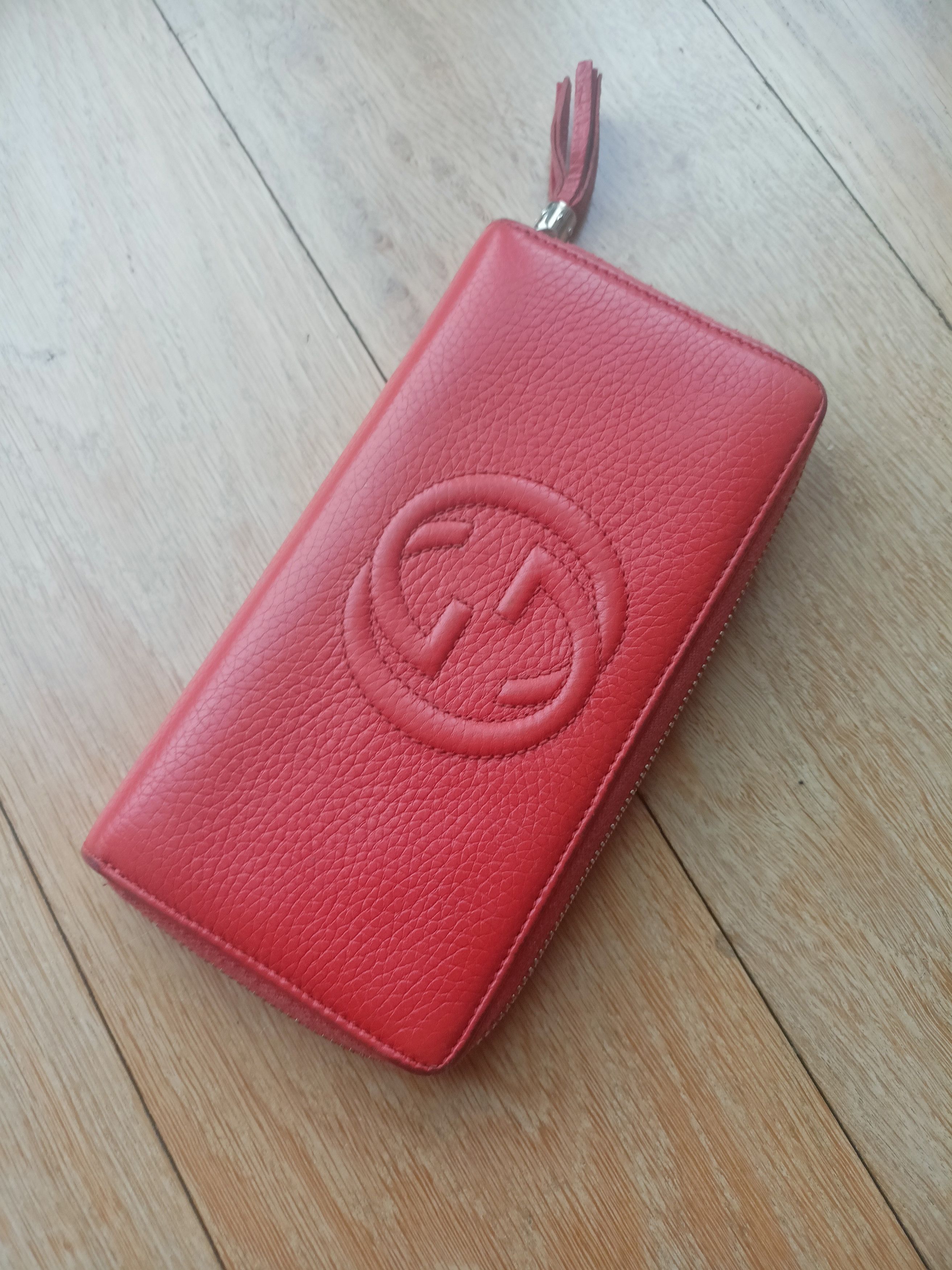 Gucci Gucci Soho GG orange leather long wallet Size ONE SIZE - 13 Thumbnail