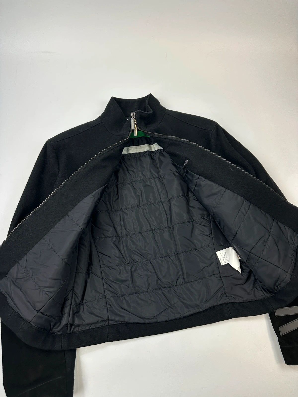 Dirk Bikkembergs Dirk Bikkembergs 00’s Black Wool & Leather Jacket Size US M / EU 48-50 / 2 - 8 Thumbnail