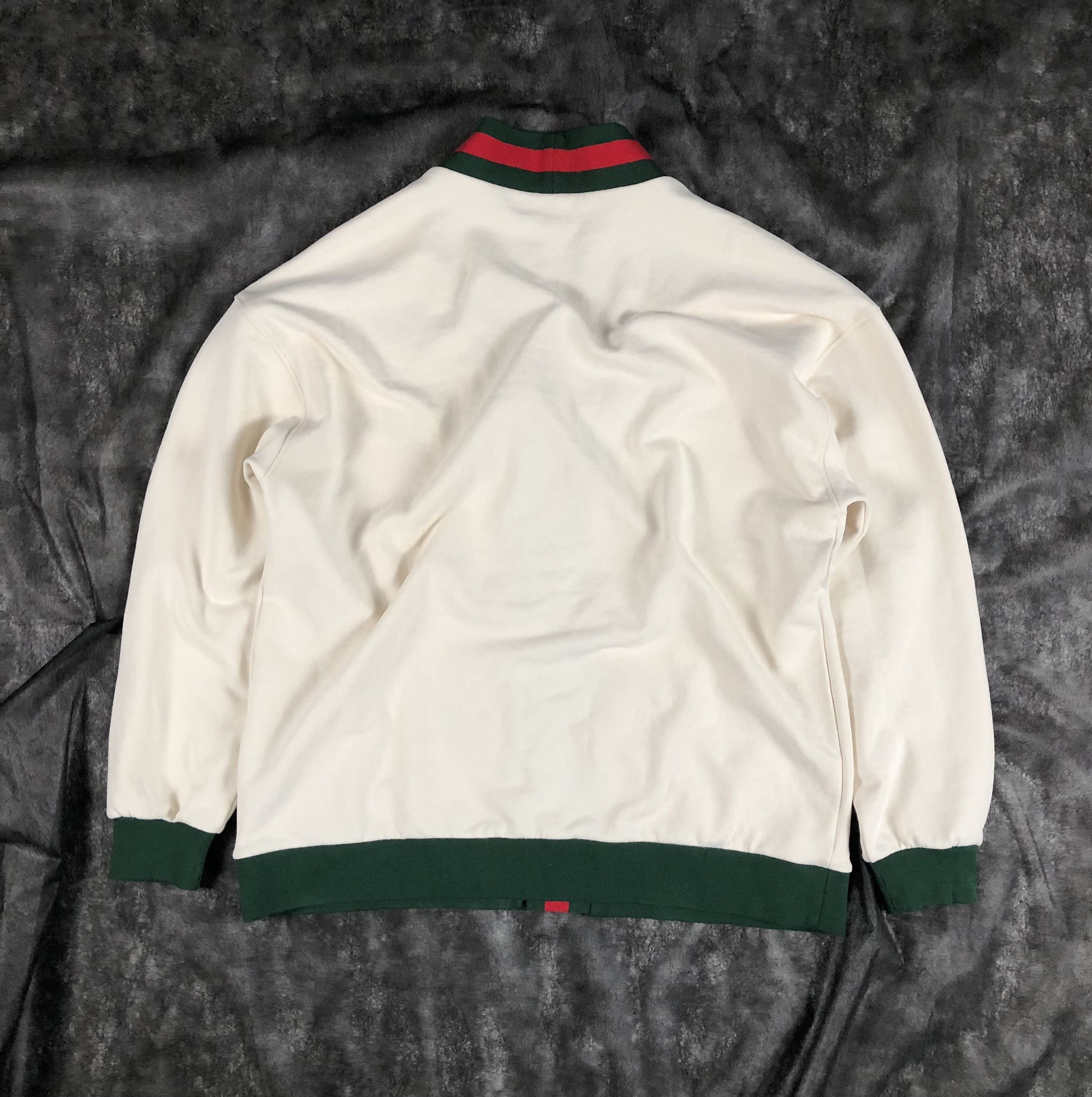 Gucci Gucci Cotton Jersey Cardigan With Web Detail Size US L / EU 52-54 / 3 - 13 Thumbnail