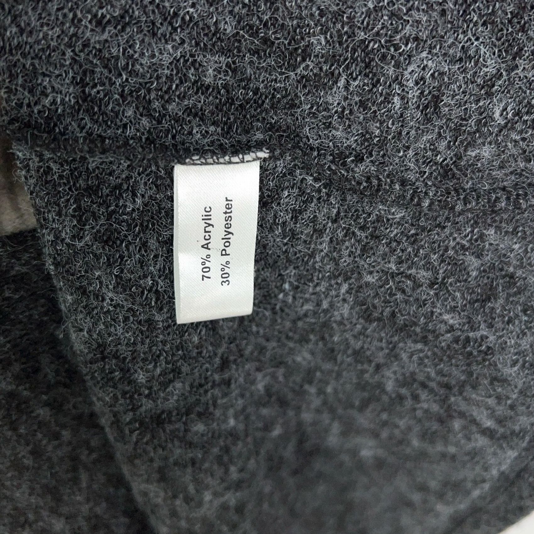 Yeti Yak & Yeti Sweater Womens Medium Gray Cowl Neck Front Slit Minimal Eclectic Pullover Knit Bohemian 70% Acrylic 30% Polyester Casual Womens Size M / US 6-8 / IT 42-44 - 6 Thumbnail