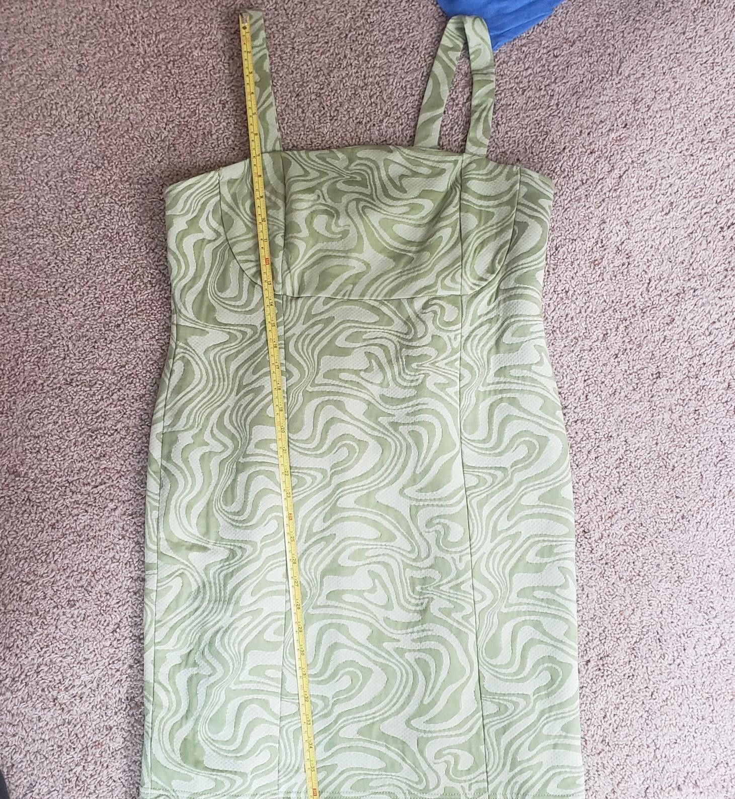 Forever 21 Forever 21 green marble retro Chic Green Swirl Pattern Dress Size XL / US 12-14 / IT 48-50 - 3 Thumbnail