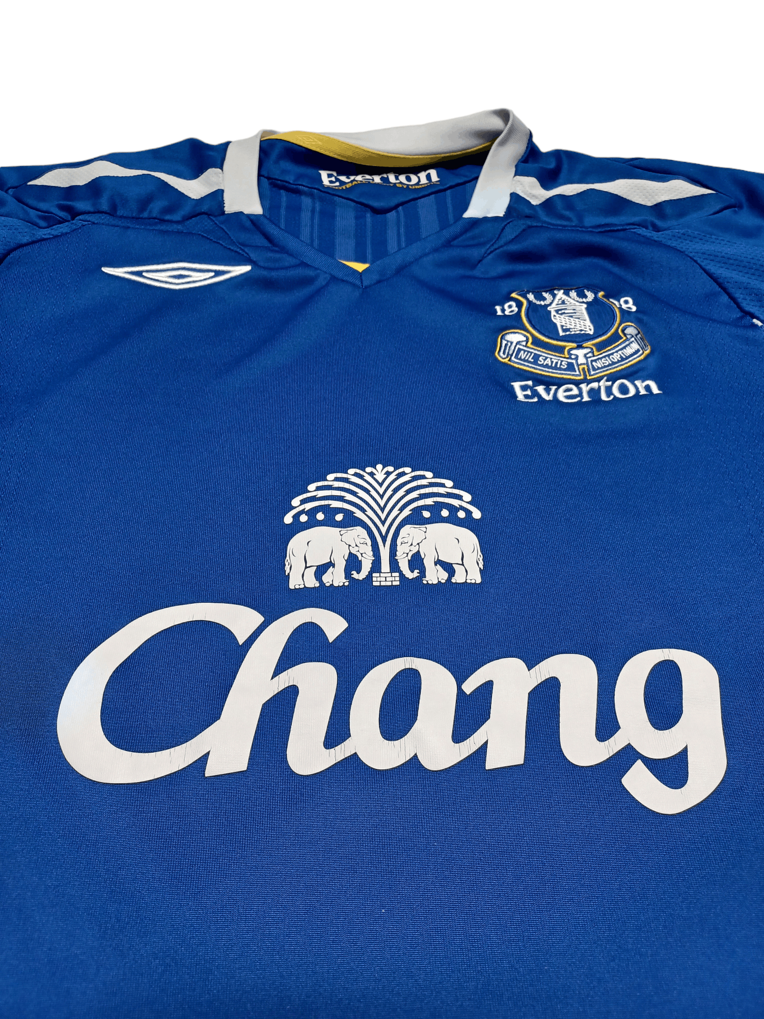 Umbro 07/08 EVERTON CHANG VINTAGE SOCCER FOOTBALL EPL JERSEY KIT Size US M / EU 48-50 / 2 - 3 Thumbnail