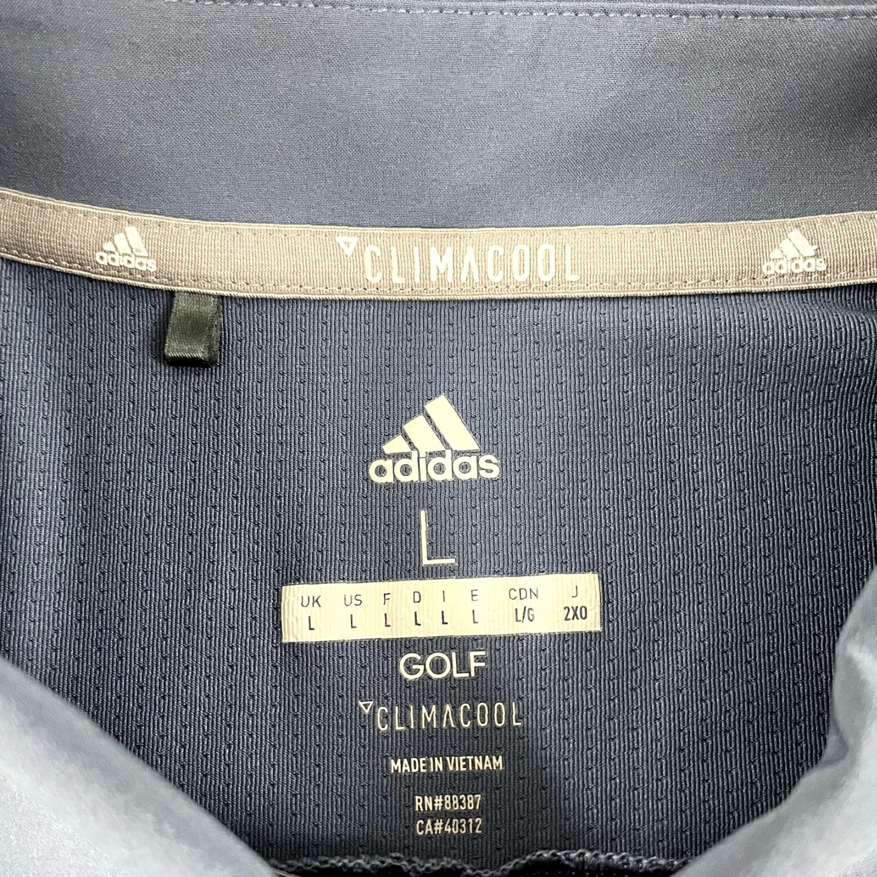 Adidas ADIDAS Polo Shirt Mens Large Gray Blue The Rookery Golf Delaware Climacool Sport Shirt Mens Regular Polo Golf Size US L / EU 52-54 / 3 - 4 Thumbnail