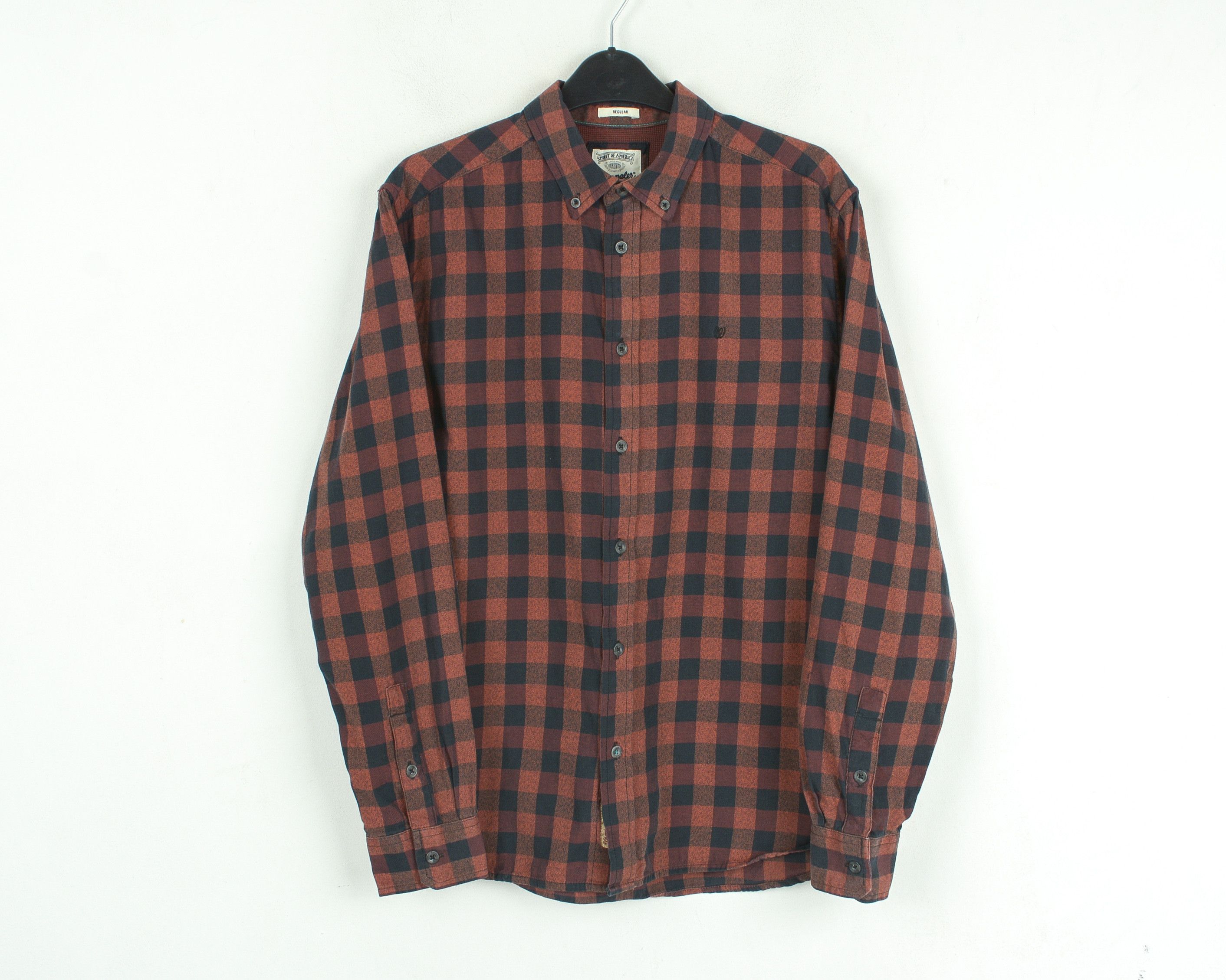 Wrangler Button Up Shirt M Plaid Check Tartan Long Sleeve Western Size US M / EU 48-50 / 2 - 1 Thumbnail
