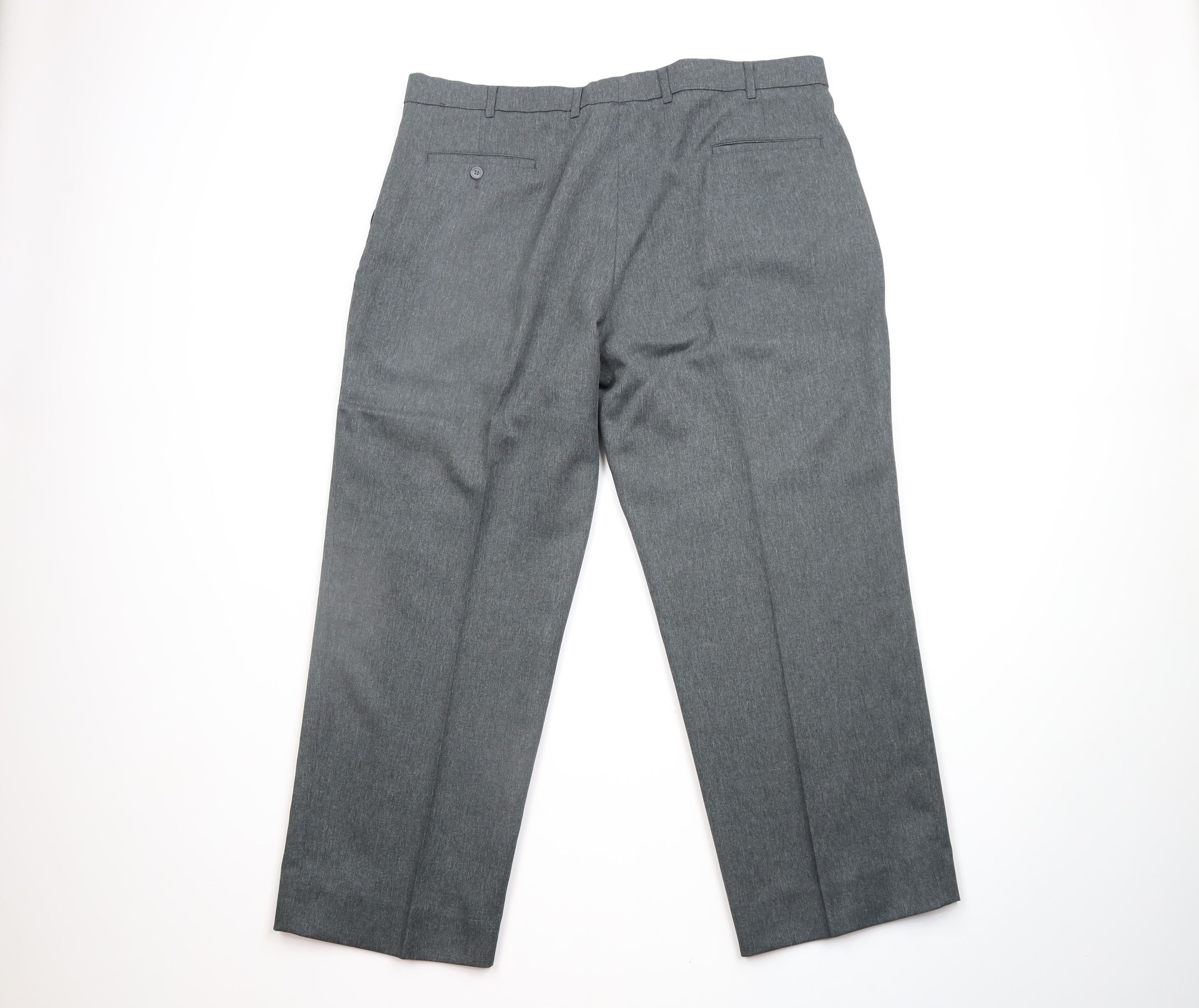 Levi's × Vintage Vintage 90s Levis Knit Wide Leg Chino Pants Heather Gray Size US 42 / EU 58 - 8 Thumbnail