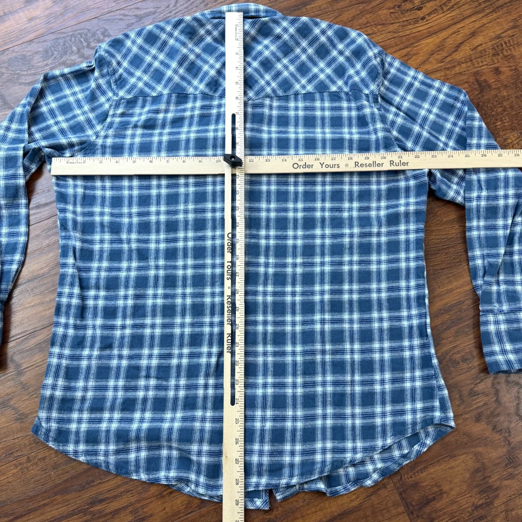 Wrangler VINTAGE Wrangler Shirt Mens L Blue Plaid Flannel Pearl Snap Long Sleeve Cotton Wrancher Size US L / EU 52-54 / 3 - 5 Thumbnail