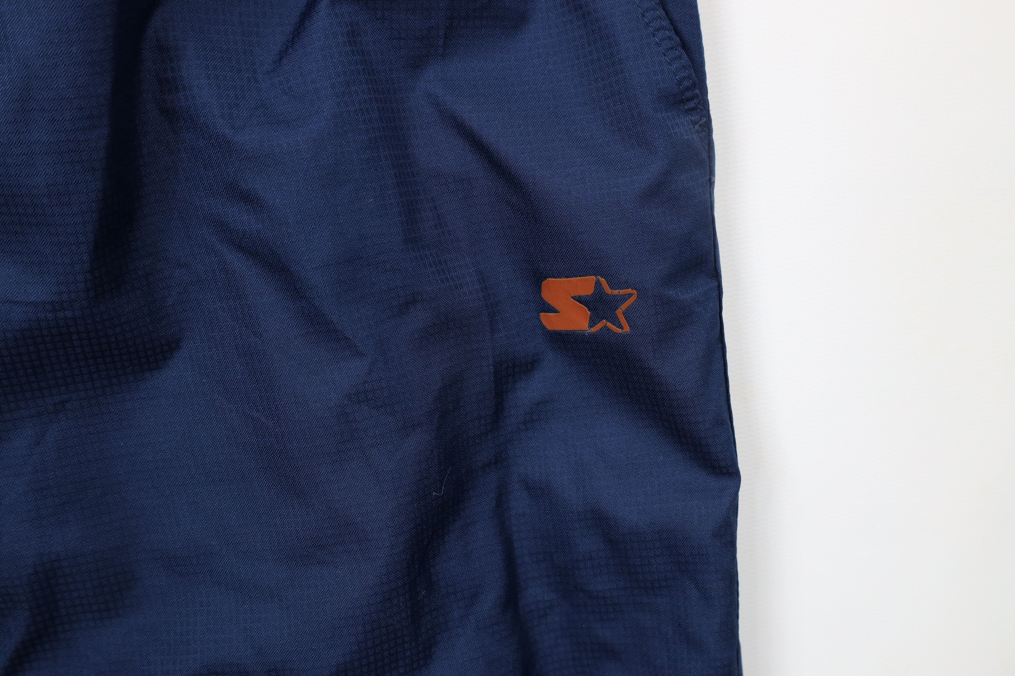 Starter × Vintage Vintage 90s Y2K Starter Reflective Windbreaker Pants Blue Size US 34 / EU 50 - 6 Thumbnail