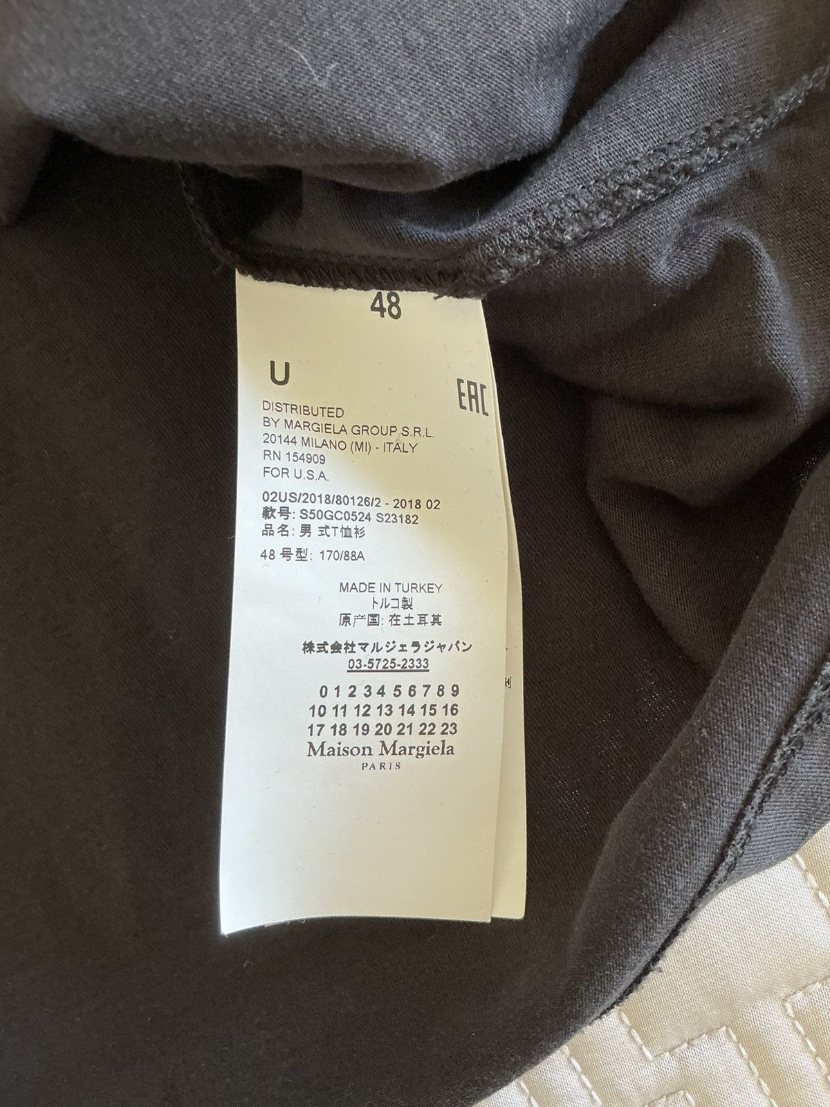 Maison Margiela Maison Margiela Paris Patch Black T-shirt size 48 Size US M / EU 48-50 / 2 - 4 Thumbnail