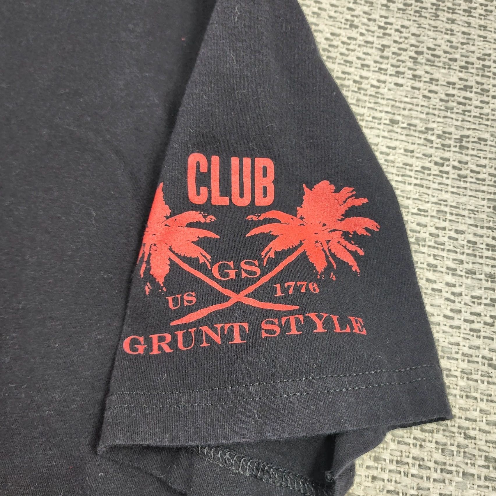 Vintage Grunt Style Shirt Mens Large Black Patriotic Military Size US L / EU 52-54 / 3 - 4 Thumbnail