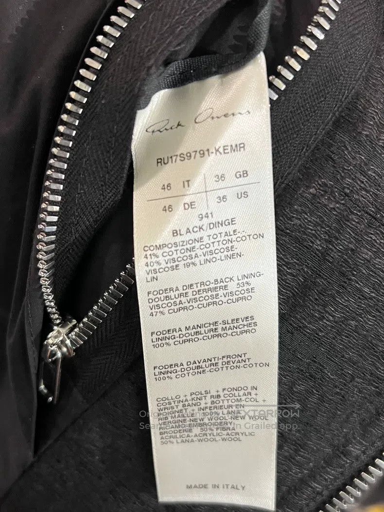 Rick Owens Rick Owens Flight Jacket Size US S / EU 44-46 / 1 - 8 Thumbnail