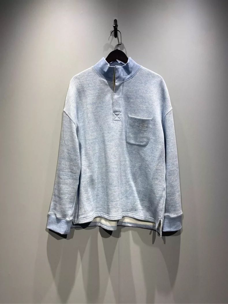 Loewe Loewe Anagram Embroidered High Neck Sweatshirt Size US L / EU 52-54 / 3 - 1 Thumbnail