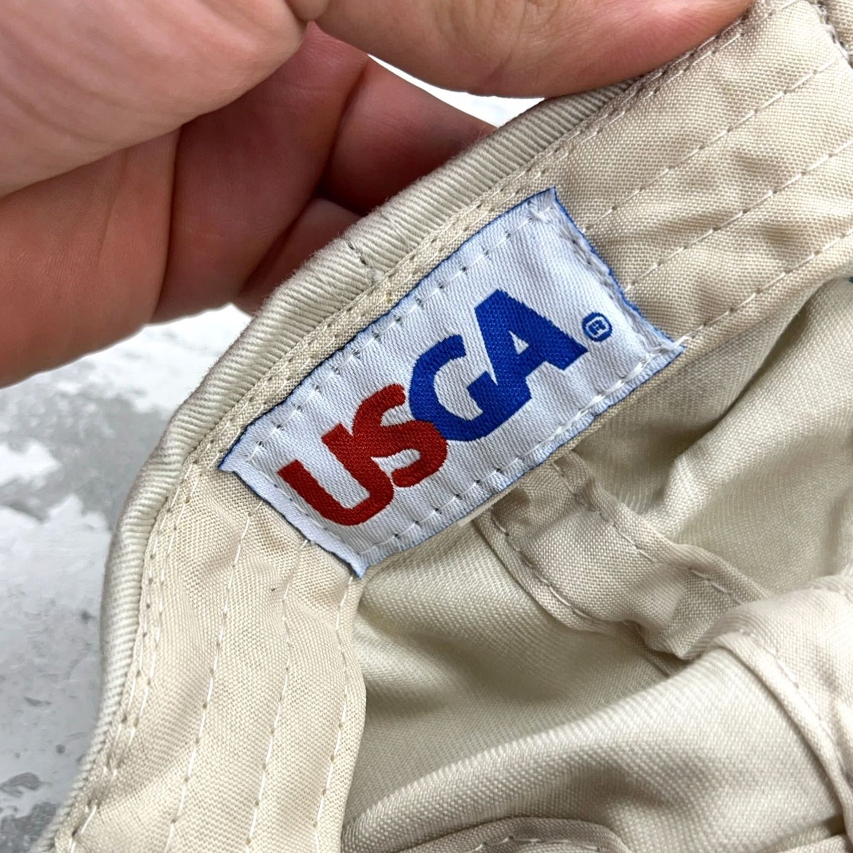 Vintage Vintage US Open Hat Cap Strap Back Tan Khaki Oakmont 2007 Golf Dad Y2K Adult Size ONE SIZE - 6 Thumbnail