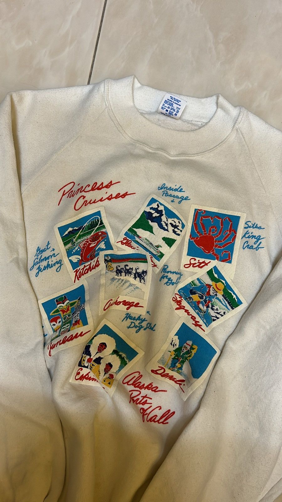 Vintage VTG SWEATSHIRT NICE DESIGN Size US L / EU 52-54 / 3 - 2 Thumbnail