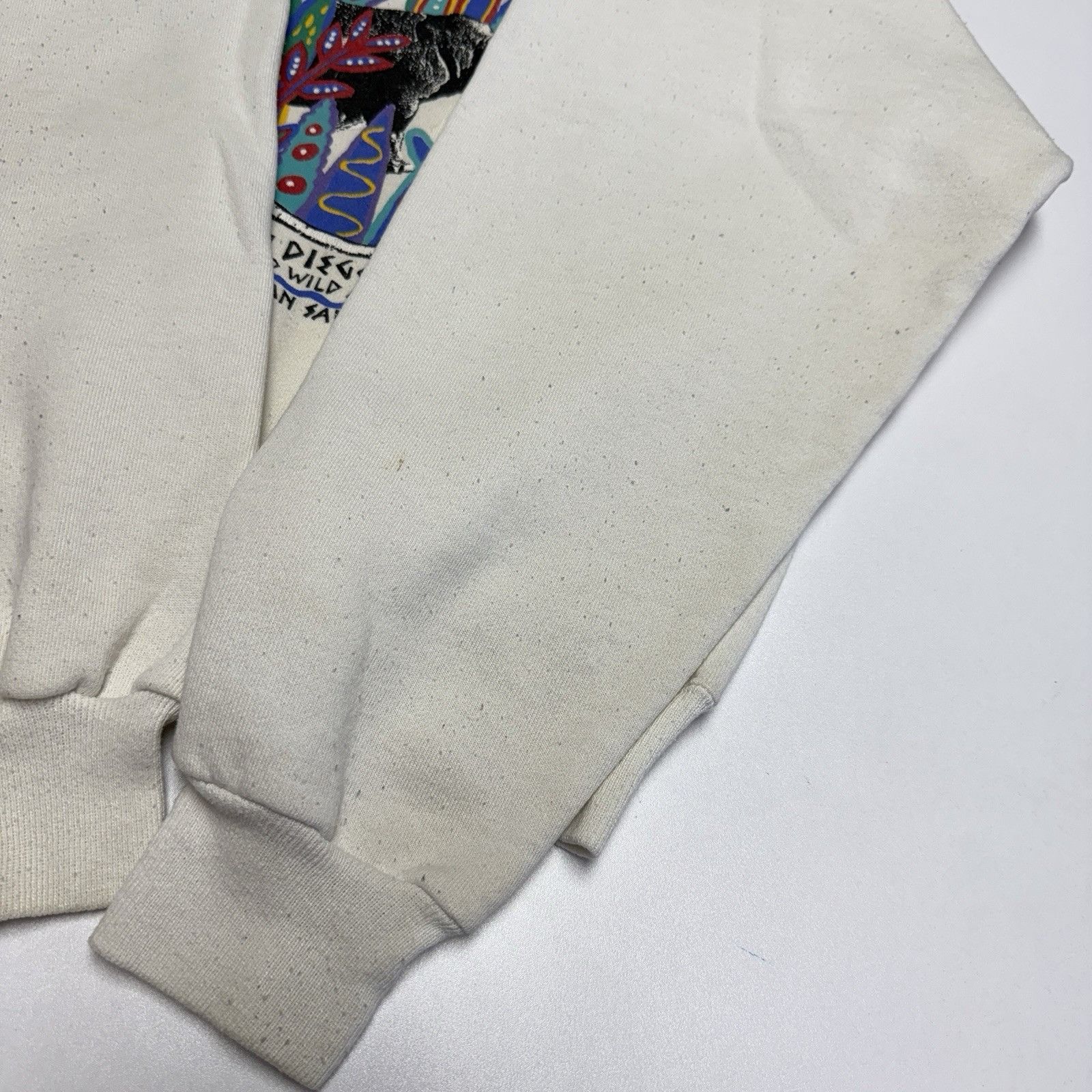 Vintage Vintage San Diego Zoo Sweatshirt Mens M 23x25.5 White Nature Size US M / EU 48-50 / 2 - 12 Thumbnail
