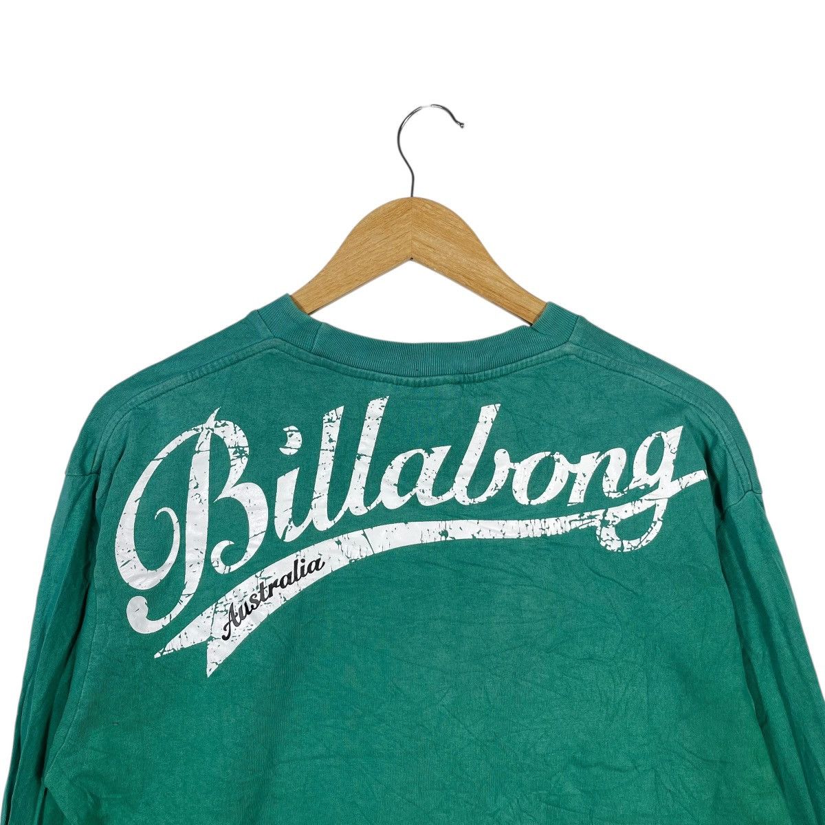 Billabong Billabong Australia 73 Long Sleeve T-Shirt Green Spellout Size US L / EU 52-54 / 3 - 5 Thumbnail