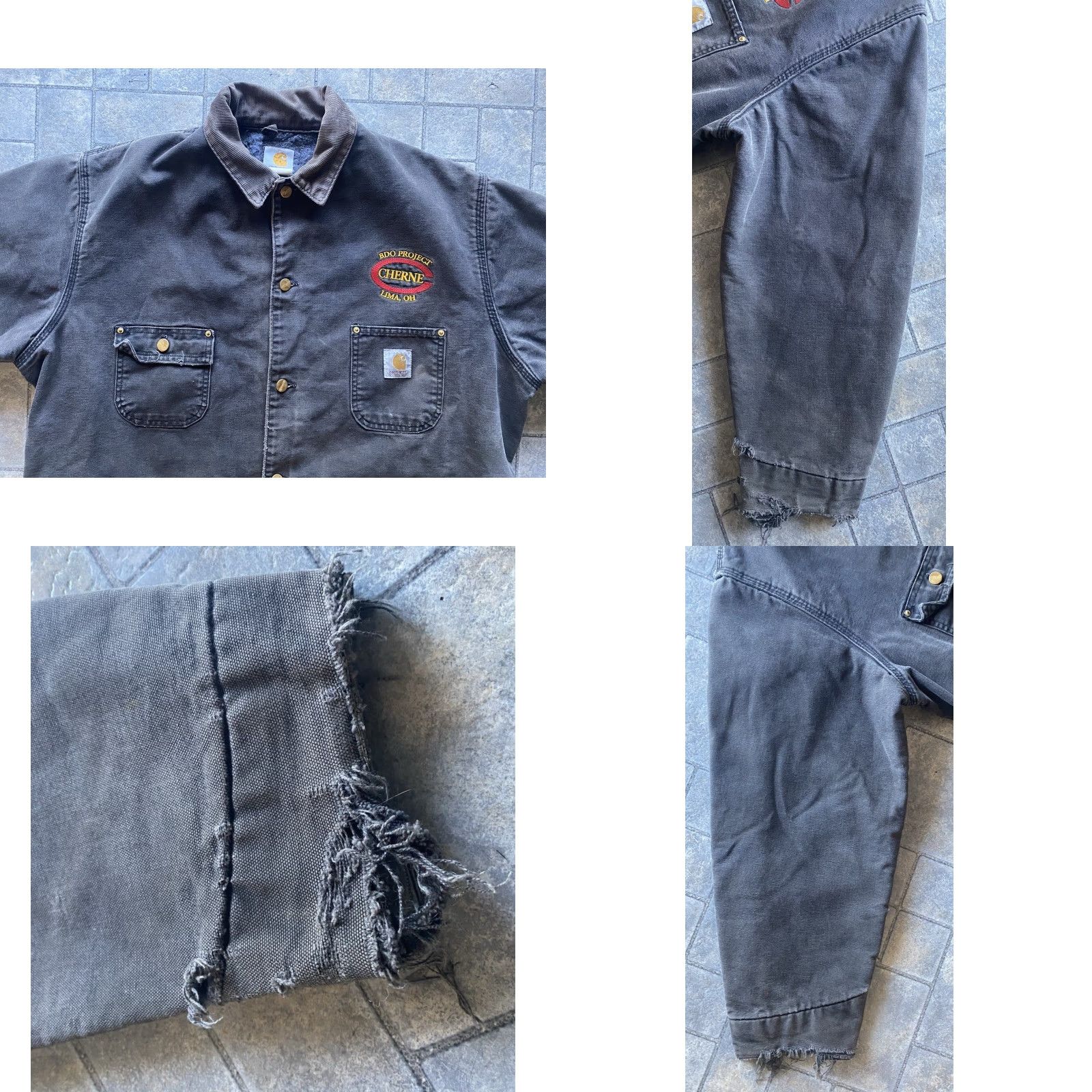 Carhartt VINTAGE Carhartt Coat Jacket C01 BLK Barn Chore Lined Size 50 Black Embroidery Men Size US M / EU 48-50 / 2 - 8 Thumbnail