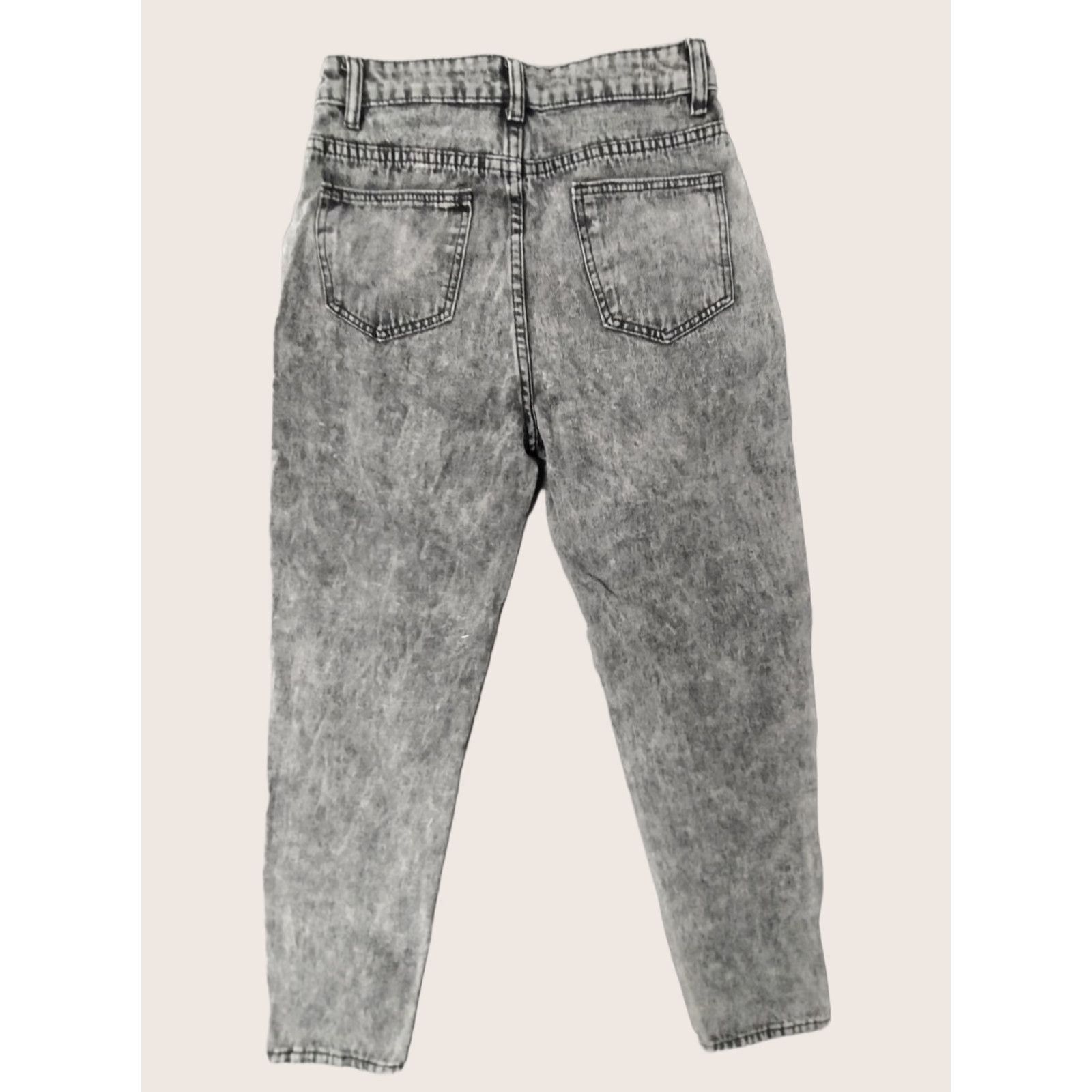 AG Jeans Jeans Brand Jeans Charcoal Gray High Rise Distressed Elastic Waist 5-Pocket Denim Jeans Mens? Size 32" / US 10 / IT 46 - 1 Thumbnail