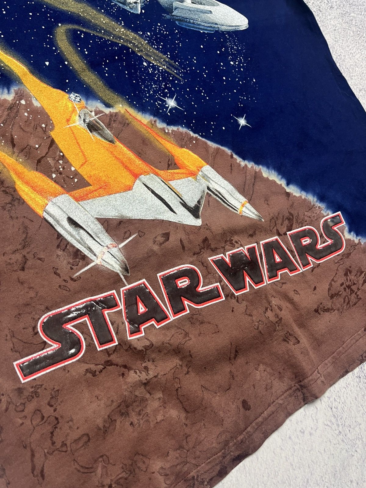 Star Wars × Vintage Vintage 90’s Star Wars Episode 1 Overprint Tie Dye T Shirt Size US L / EU 52-54 / 3 - 6 Thumbnail