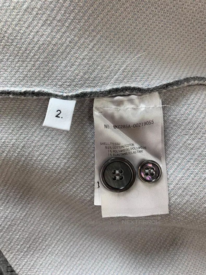 Thom Browne Thom Browne Grey Four-Stripe Lion Print Cardigan Size US M / EU 48-50 / 2 - 5 Thumbnail