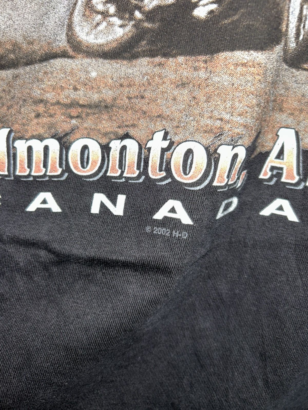 Harley Davidson RK Stratman Edmonton Canada Tee Size US XL / EU 56 / 4 - 5 Thumbnail