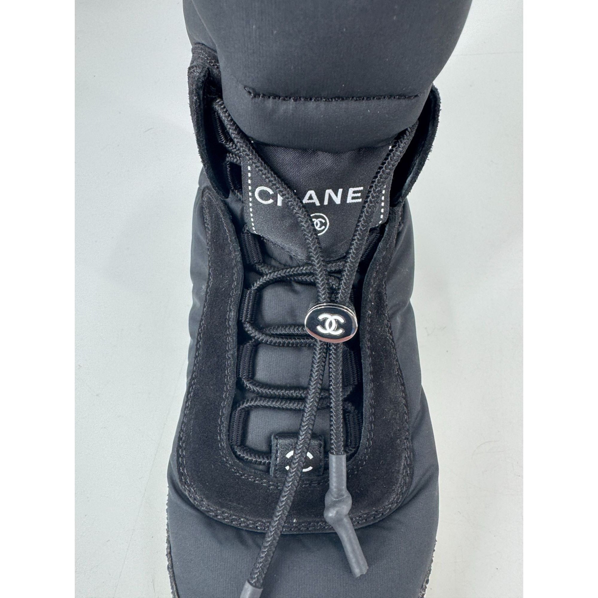 Chanel Chanel Snow Boots – Coco Neige 2021/2022 Nylon Suede Black Size US 8 / IT 38 - 6 Thumbnail