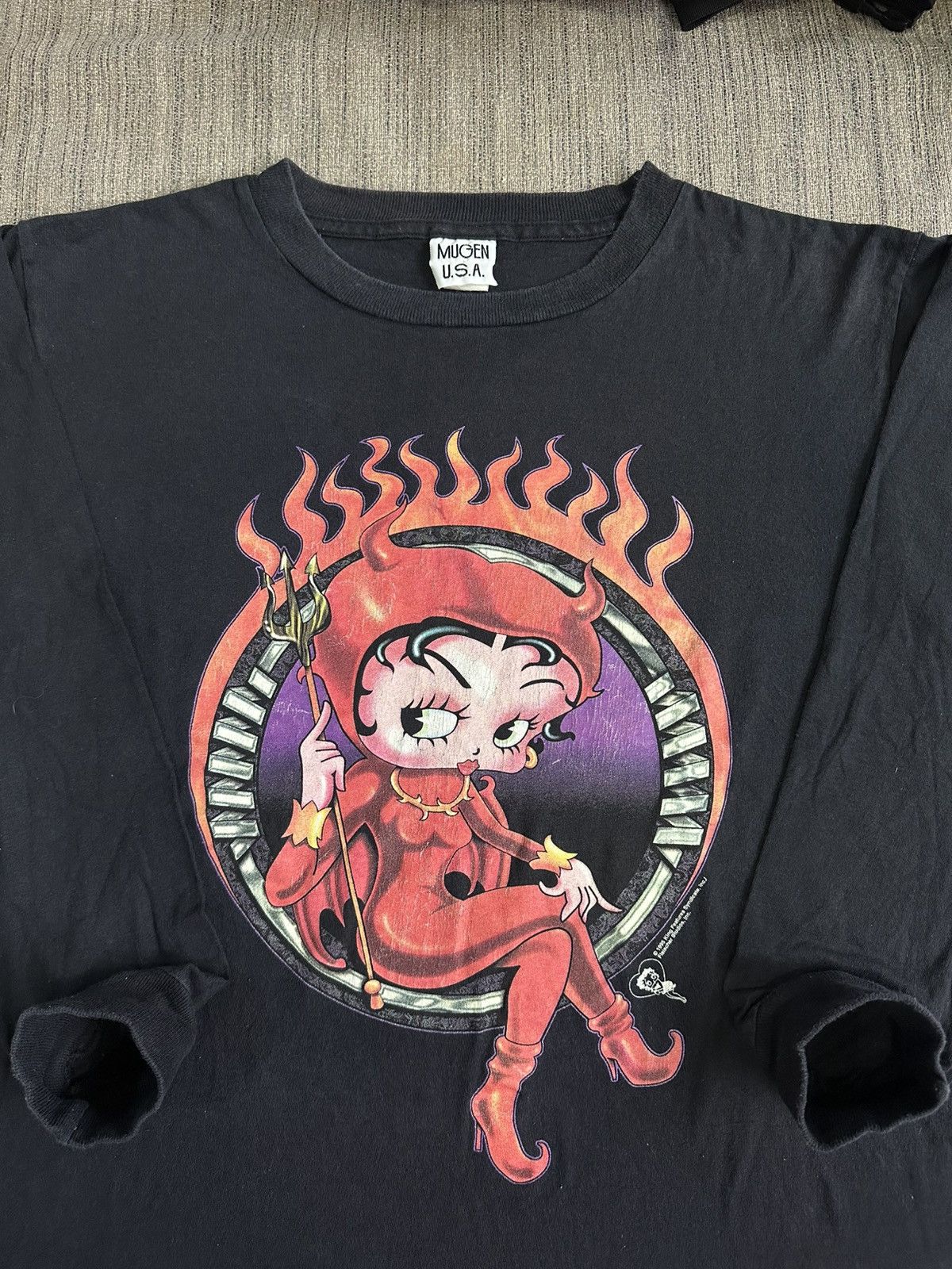 Other Vintage 90’s Betty Boop Devil Evil Long Sleeve Tshirt Size US M / EU 48-50 / 2 - 1 Thumbnail