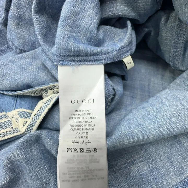 Gucci Gucci Bohemian Style Dress in Blue-2507 Size M / US 6-8 / IT 42-44 - 4 Thumbnail