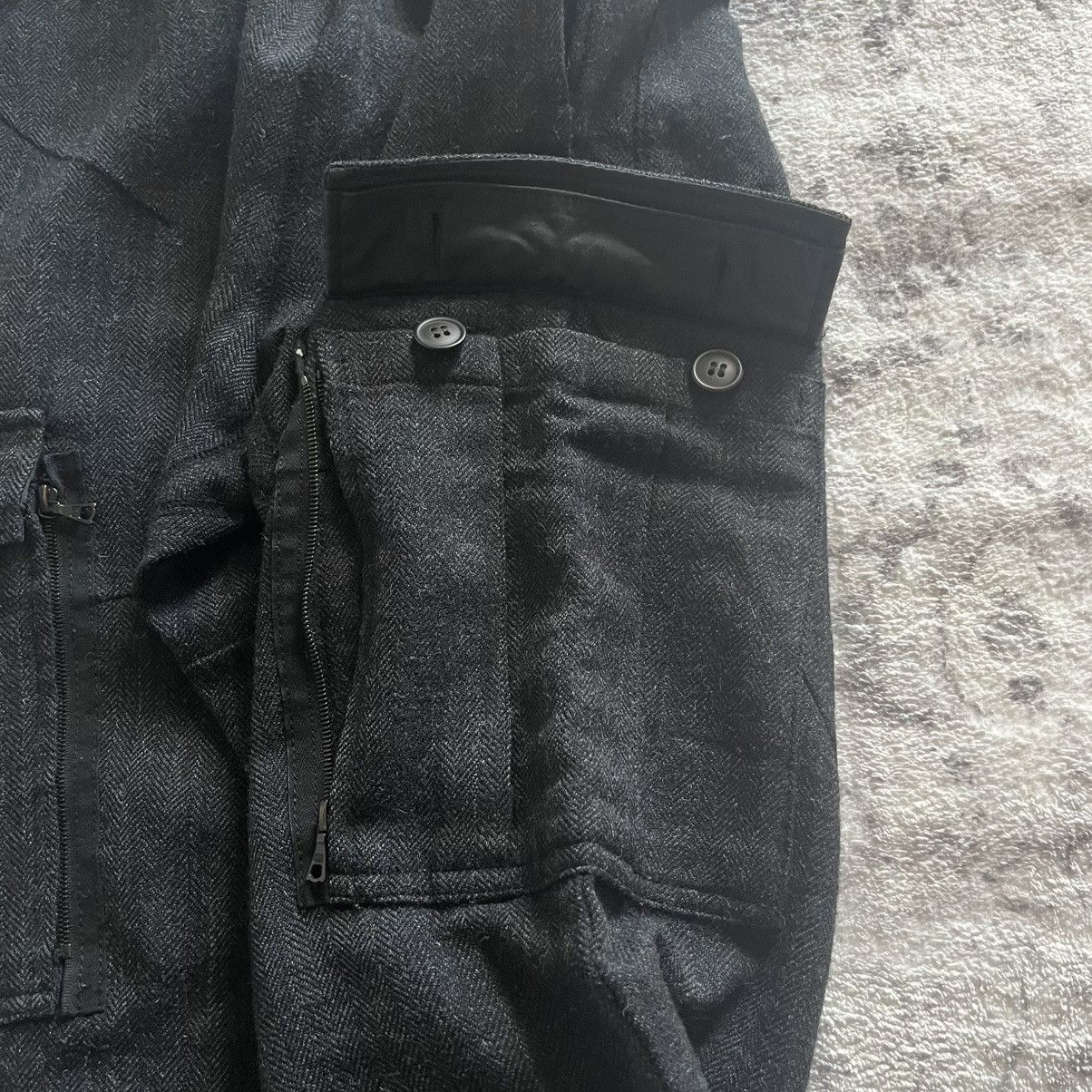 Undercover Undercover AW05 Lightning Bolt Wool Knit Cargo Sweatpants Size US 28 / EU 44 - 4 Thumbnail