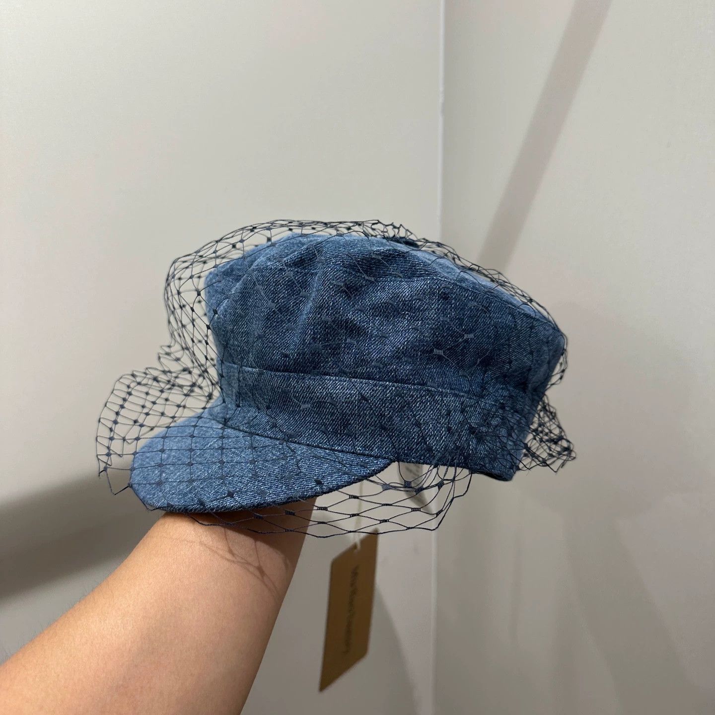 Christian Dior Monsieur Christian Dior may186 tulle-denim newsboy cap 58 c Size ONE SIZE - 2 Thumbnail