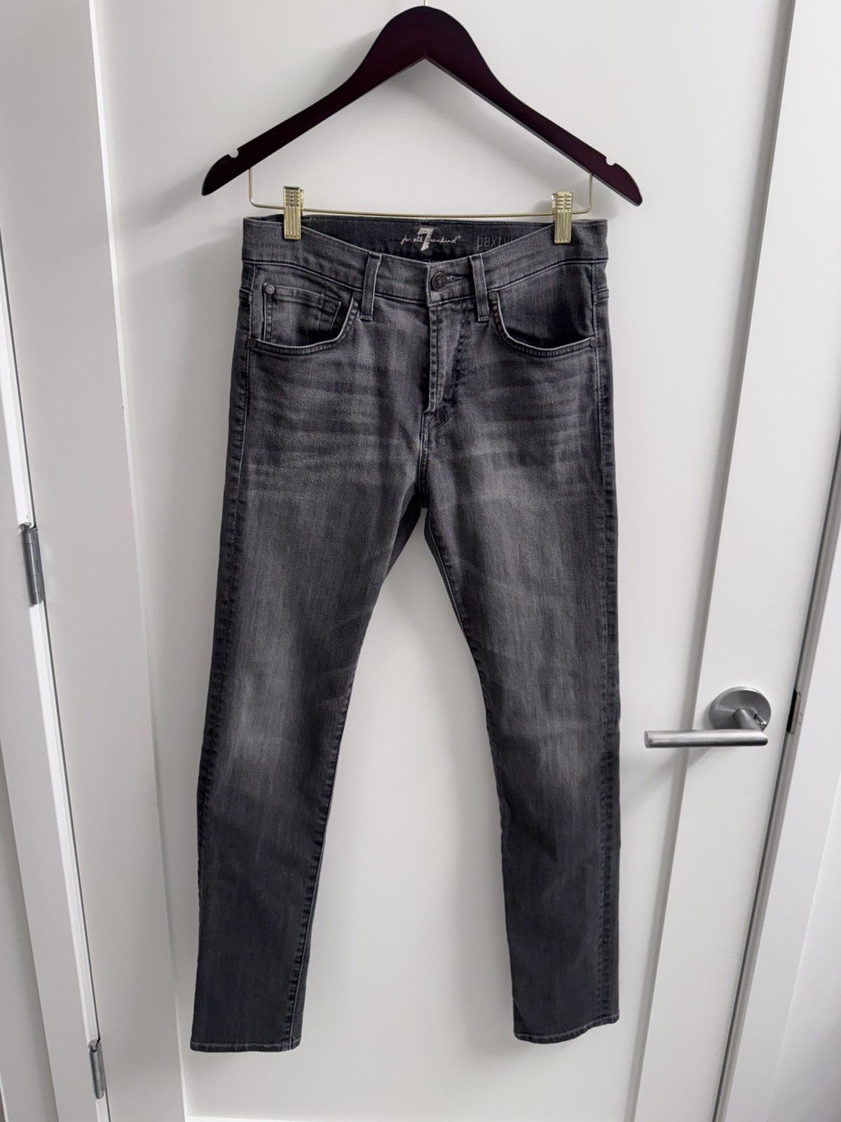 7 For All Mankind 7 For All Mankind Grey Jeans Size US 29 - 3 Thumbnail