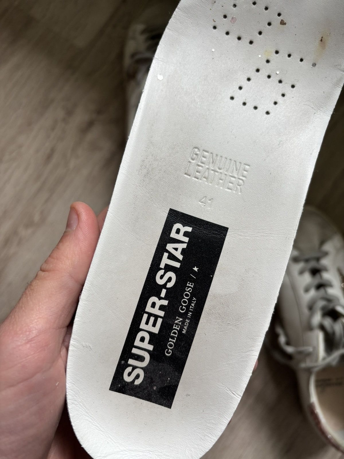 Golden Goose Golden Goose Super-star with Glitter Star EU41 US10 UK8 Size US 10 / IT 40 - 19 Thumbnail