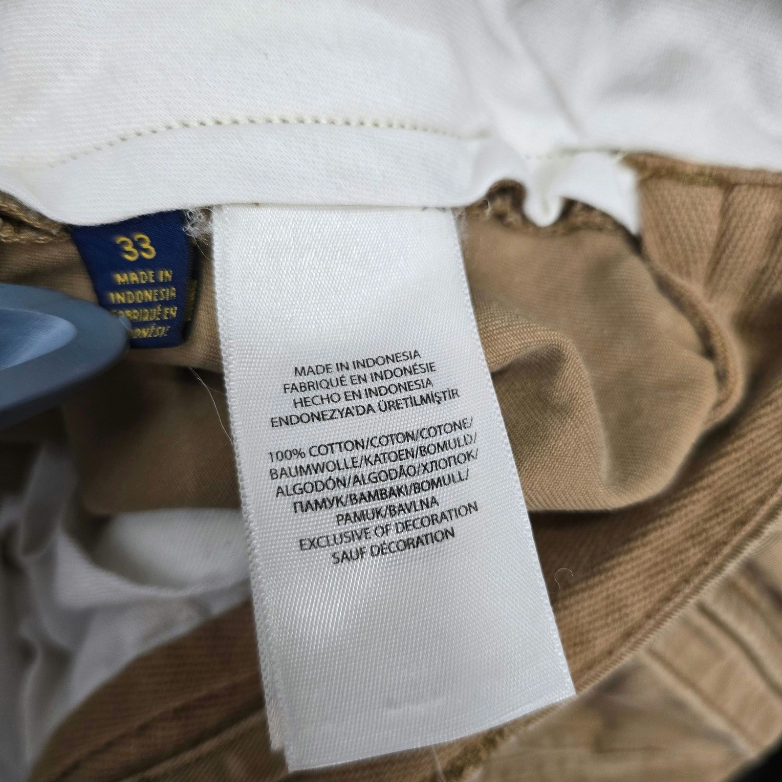 Polo Ralph Lauren Polo Ralph Lauren Relaxed Fit Tan Khaki Cargo Shorts Size 33 Size US 33 - 6 Thumbnail