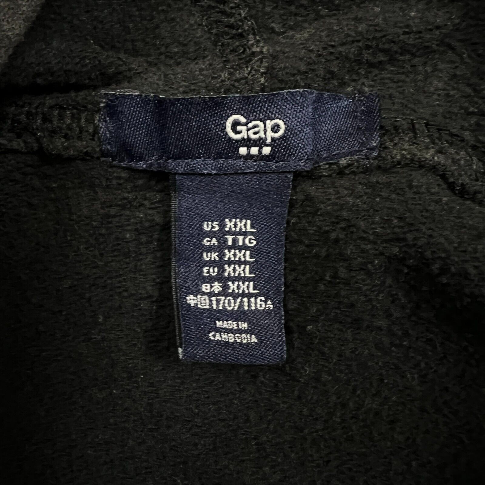 Gap × Vintage Gap Hoodie Medium Spell Out Faded Pullover Hooded Sweatshirt Size US M / EU 48-50 / 2 - 7 Thumbnail