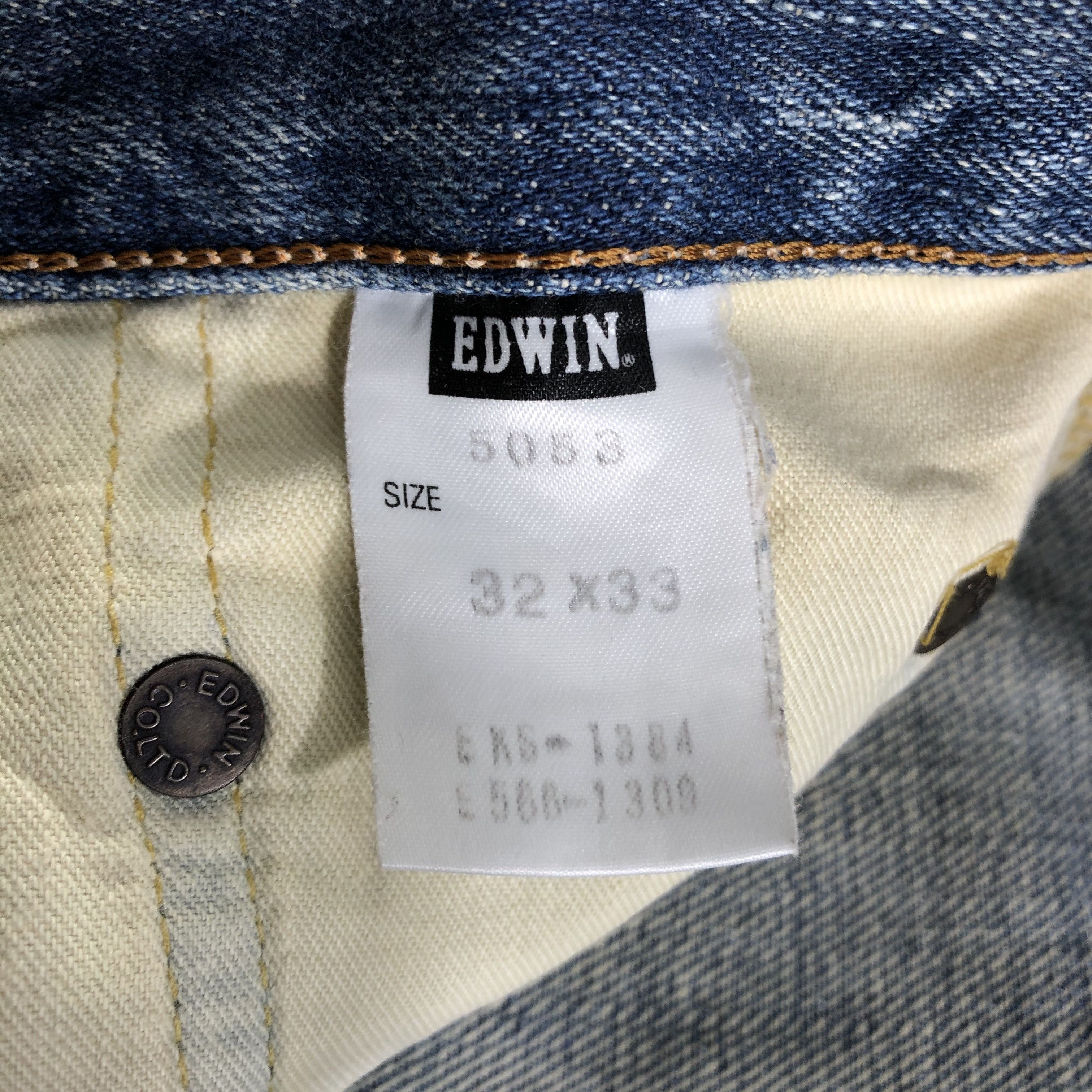Edwin Vintage Blue Wash Edwin 505 Selvedge Jeans-JM3655 Size US 33 - 9 Thumbnail