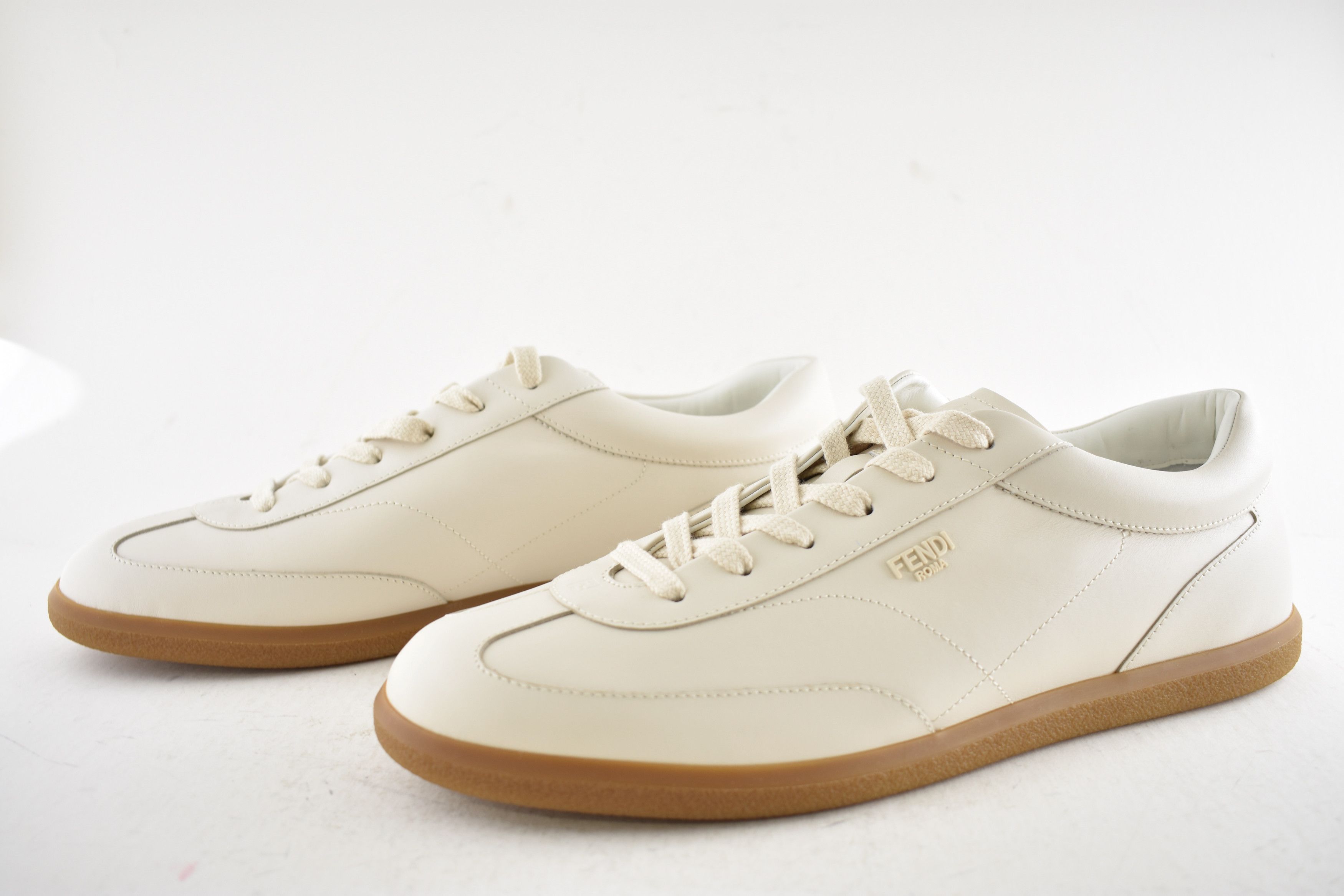 Fendi Fendi Ice Leather Logo Classic Low Top Sneakers UK 11 US 12 Size US 12 / EU 45 - 15 Thumbnail